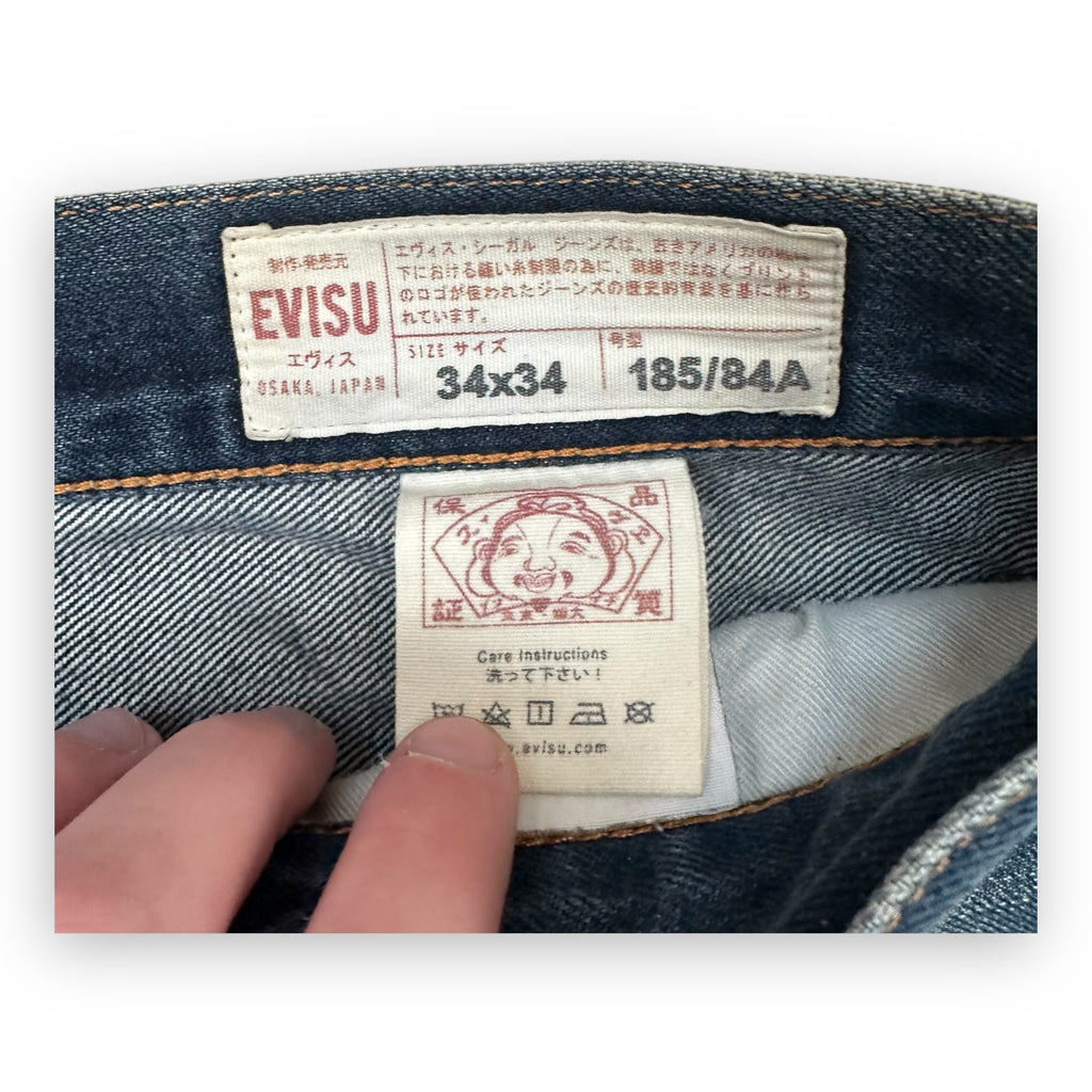 Jeans Evisu Daicock Lot 2000 White