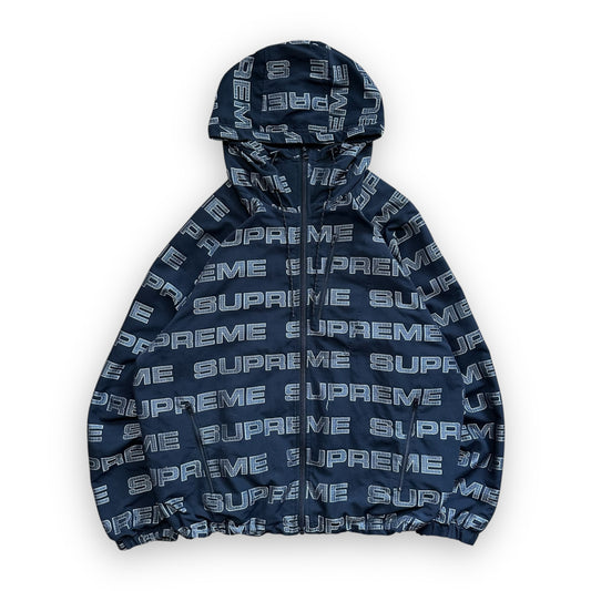 Jacket Supreme Logo Ripstop Hooded Black FW21 (M)