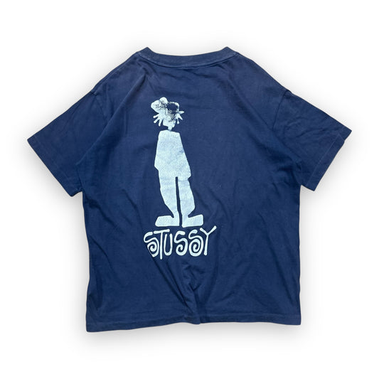 Tee Stussy Man Navy Single Stitch vintage 90’s (M)