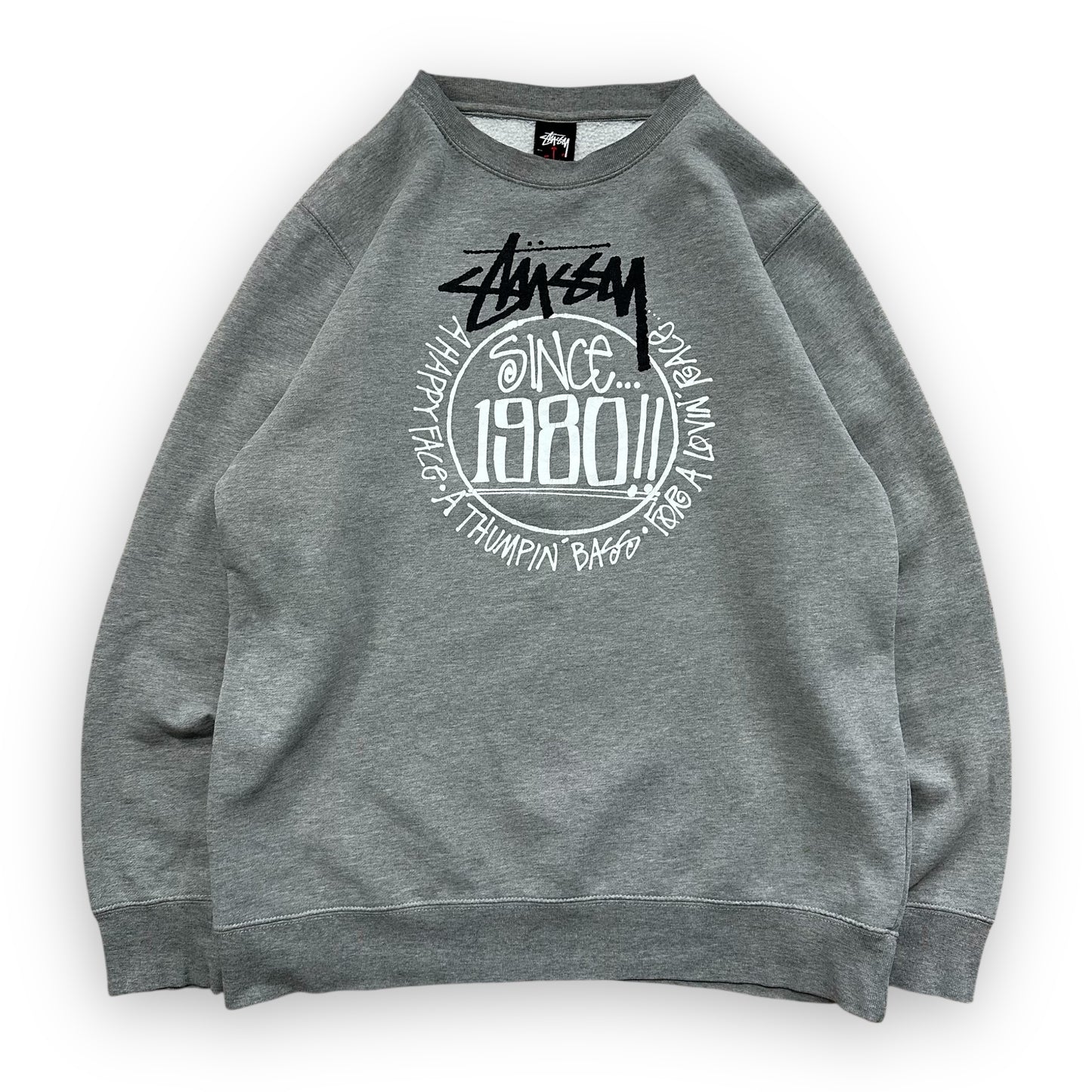 Sweatshirt Crewneck Stussy 00’s Grey Vintage (L)