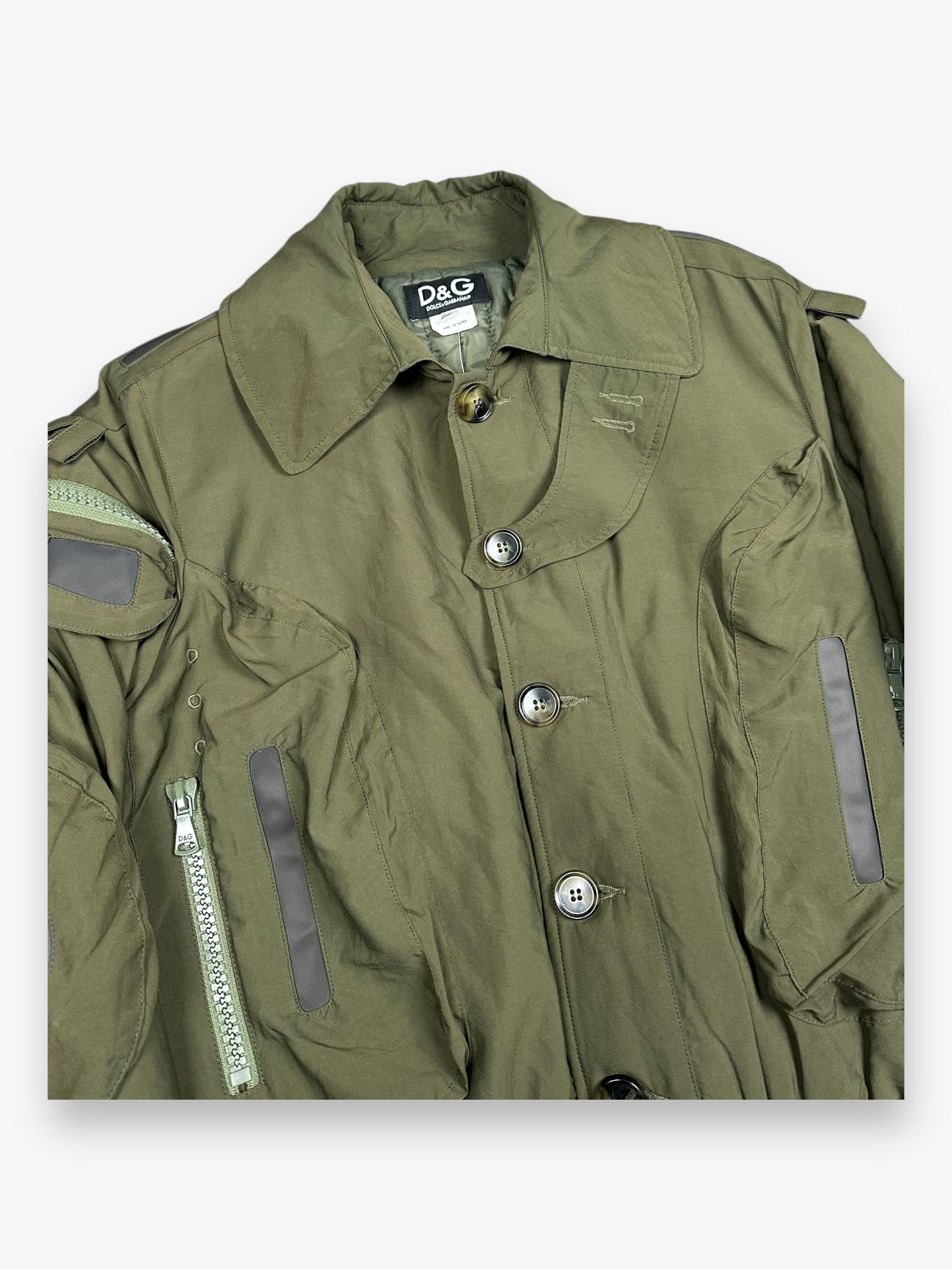 Jacket Dolce & Gabbana Aviator Bomber Goggle Olive AW2003