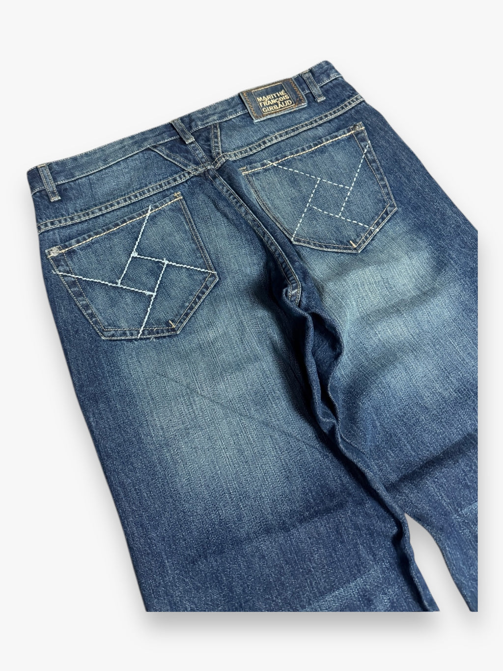 Marithe + Francois Girbaud SAMPLE Bootcut Jeans Faded Blue
