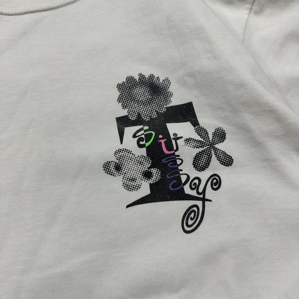 Tee Stussy Acid Flowers White