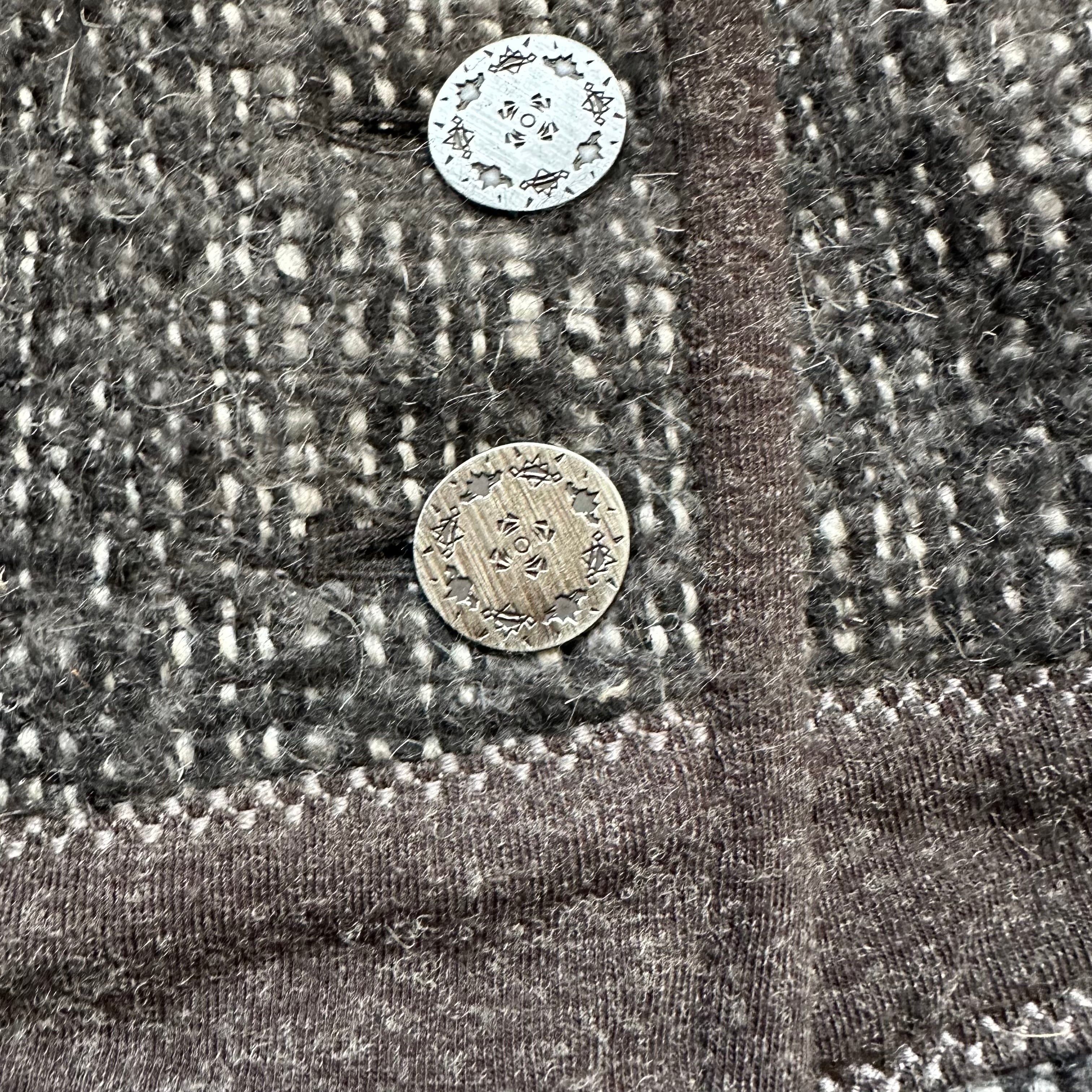 Jacket Marithé + François Girbaud Slash Tweed Black