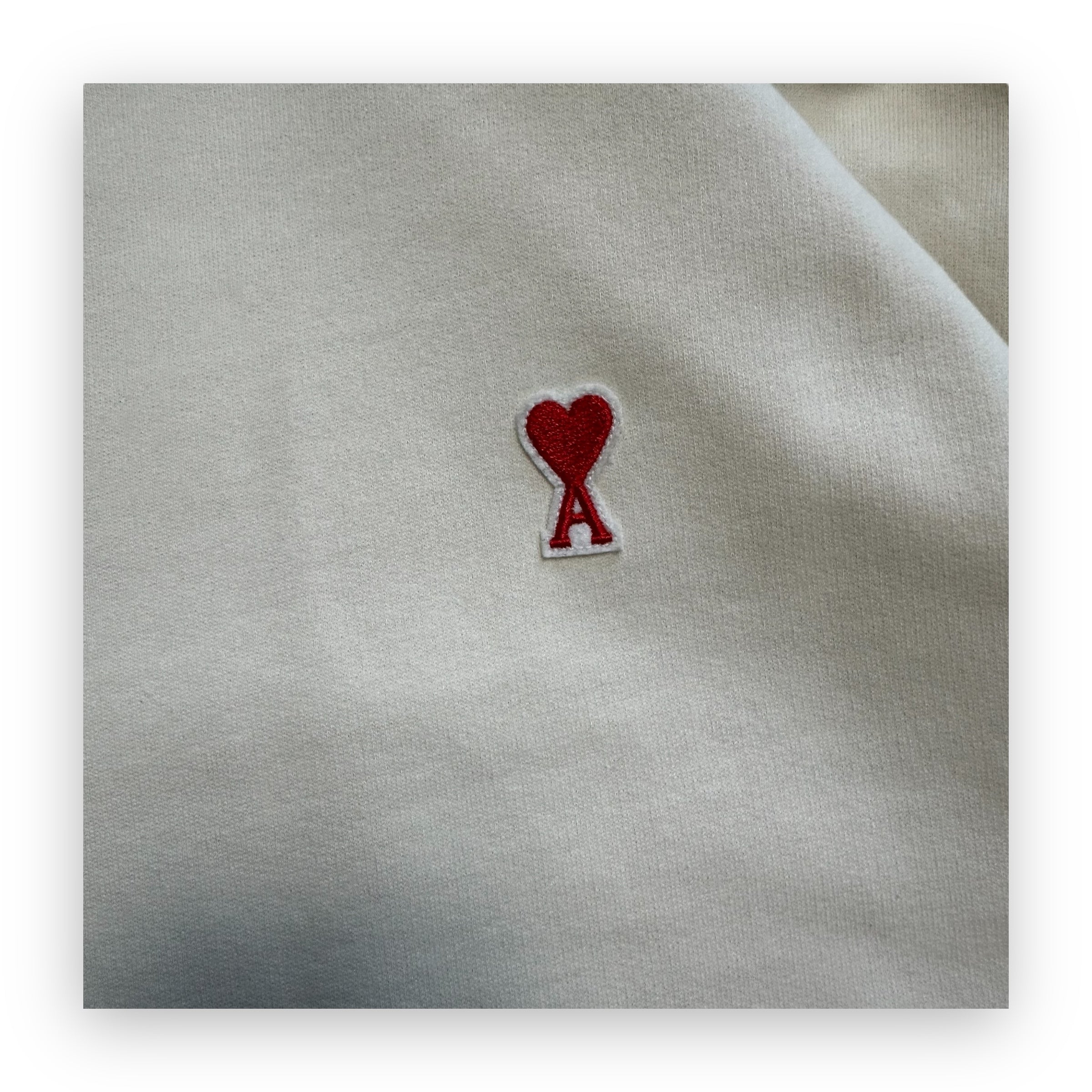 Sweatshirt Crewneck Ami Paris Cream