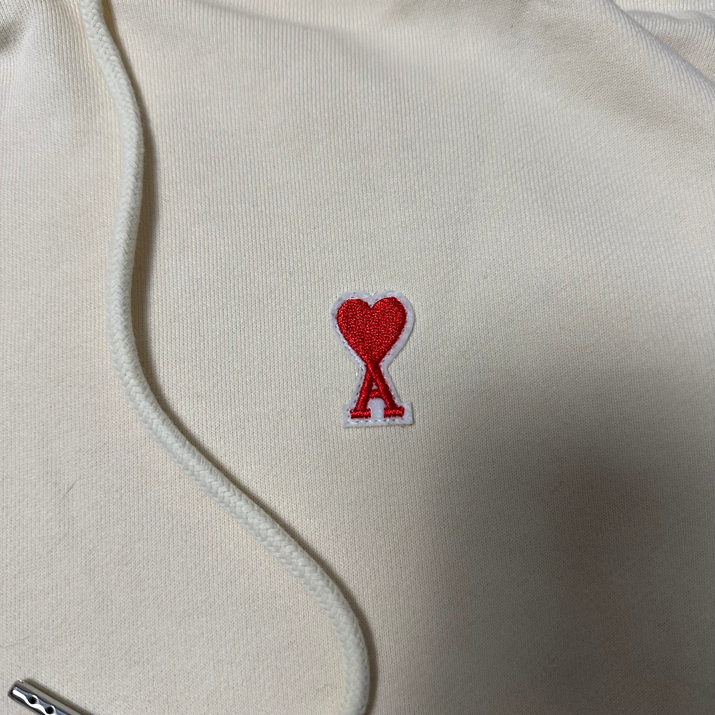 Sweatshirt Hoodie Ami Paris Vintage Beige