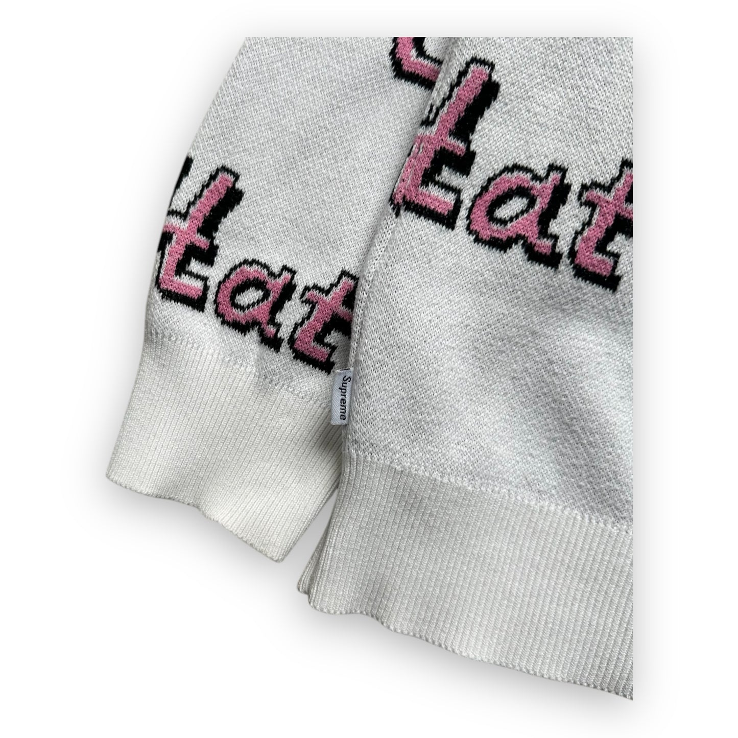 Sweater Supreme Hate White FW13 (M)