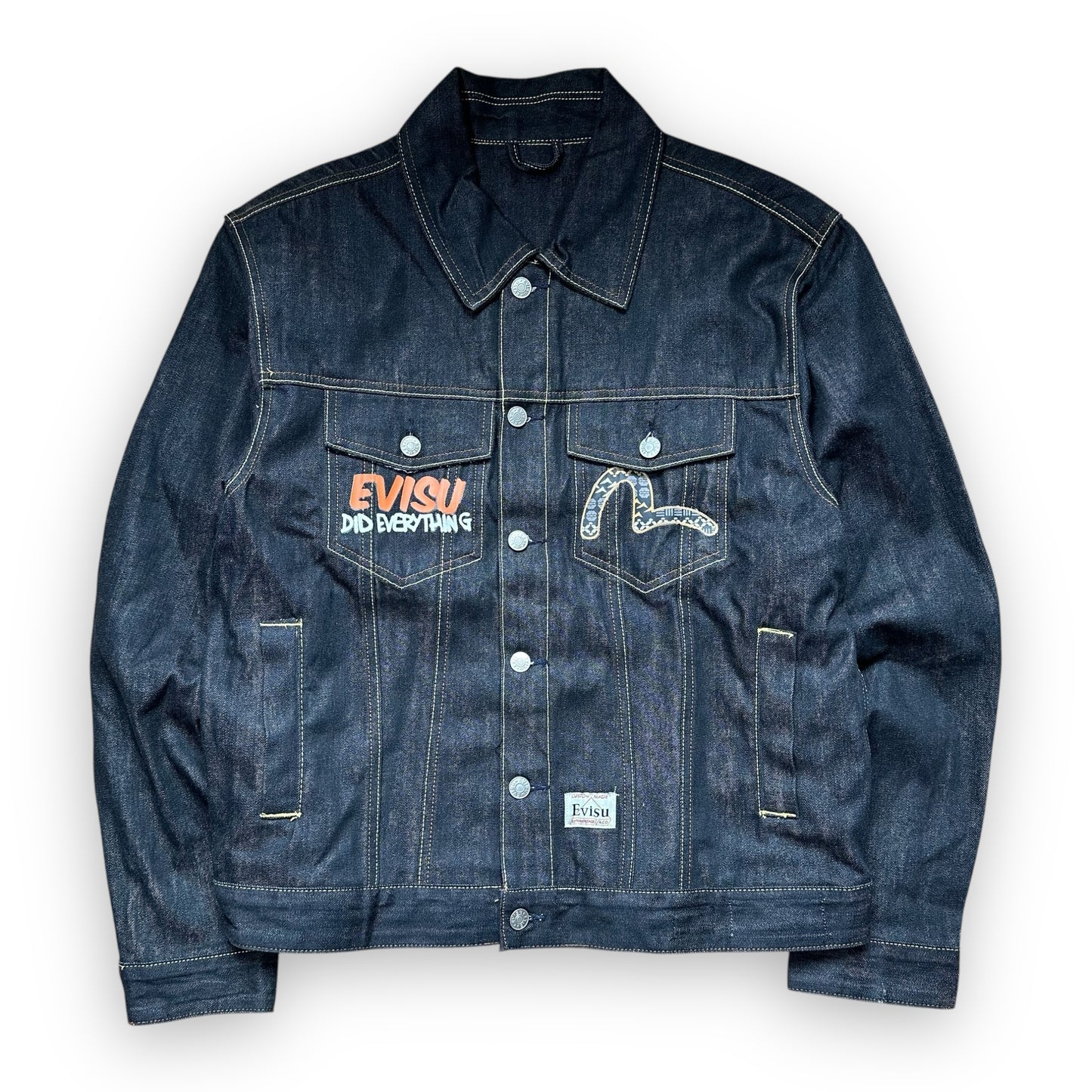 Jacket Evisu Denim Seagull Did Everything Orange (S)