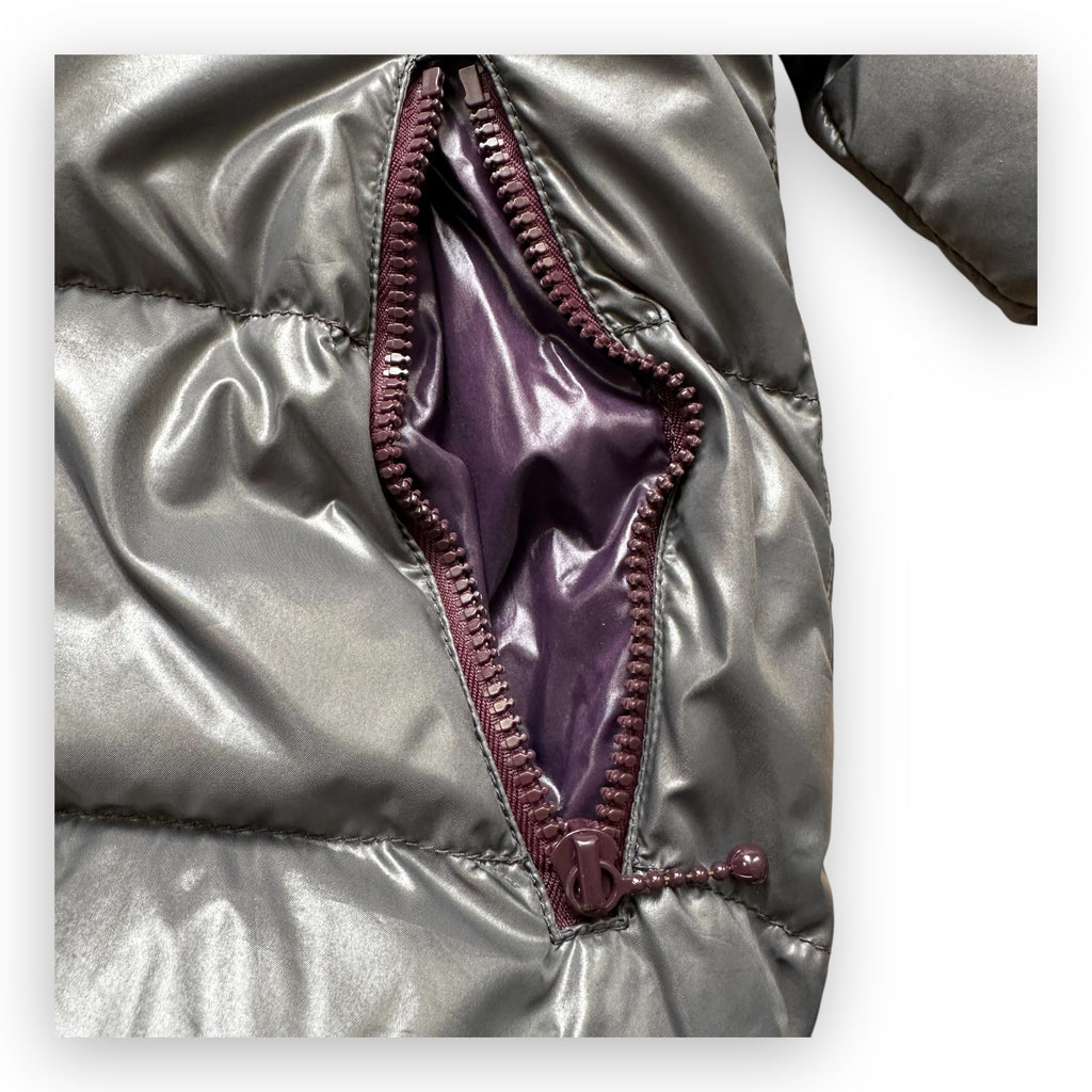 Puffer Jacket Duvetica Full Zip Grey Purple