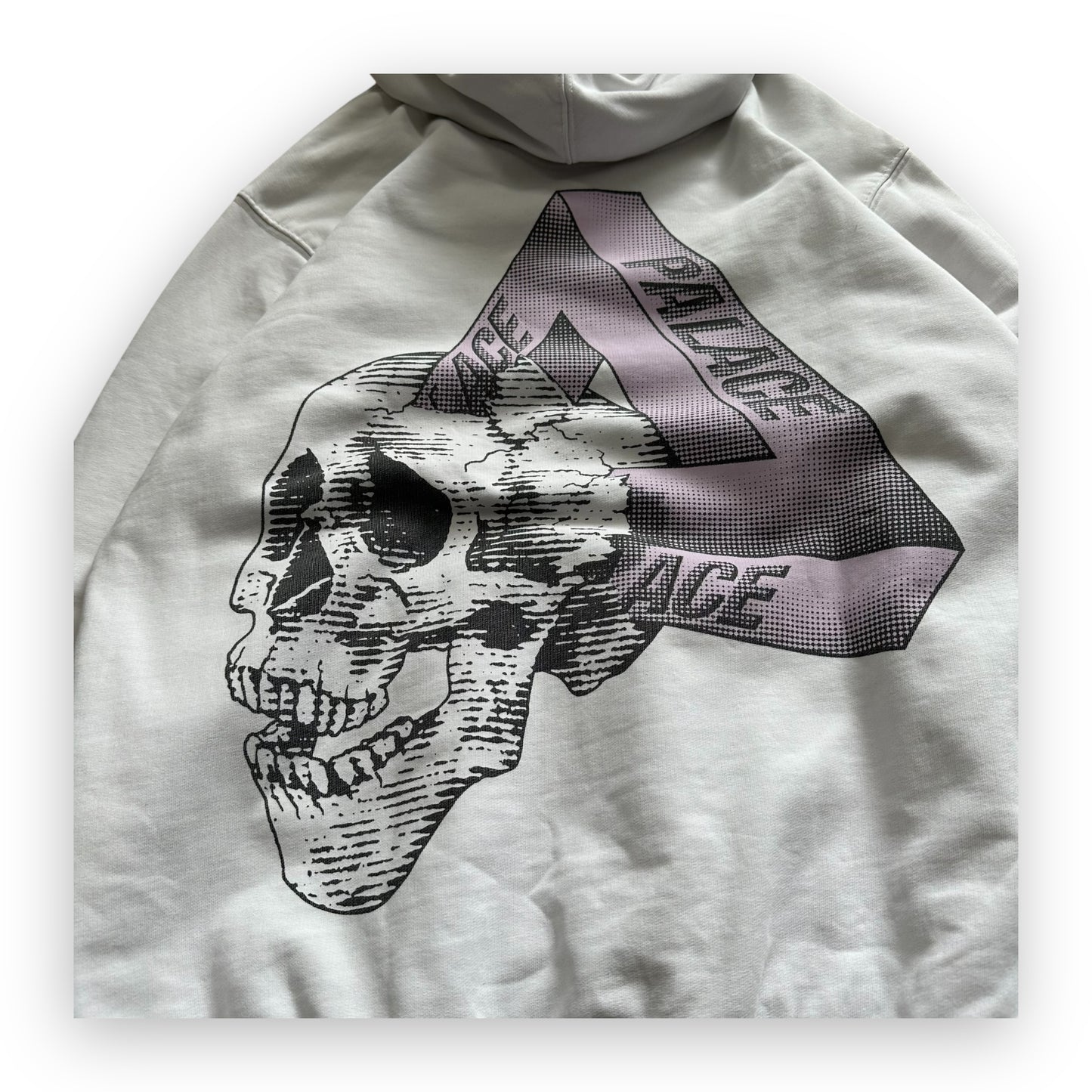 Sweatshirt Hoodie Palace Tri-Crusher White FW20 (M)