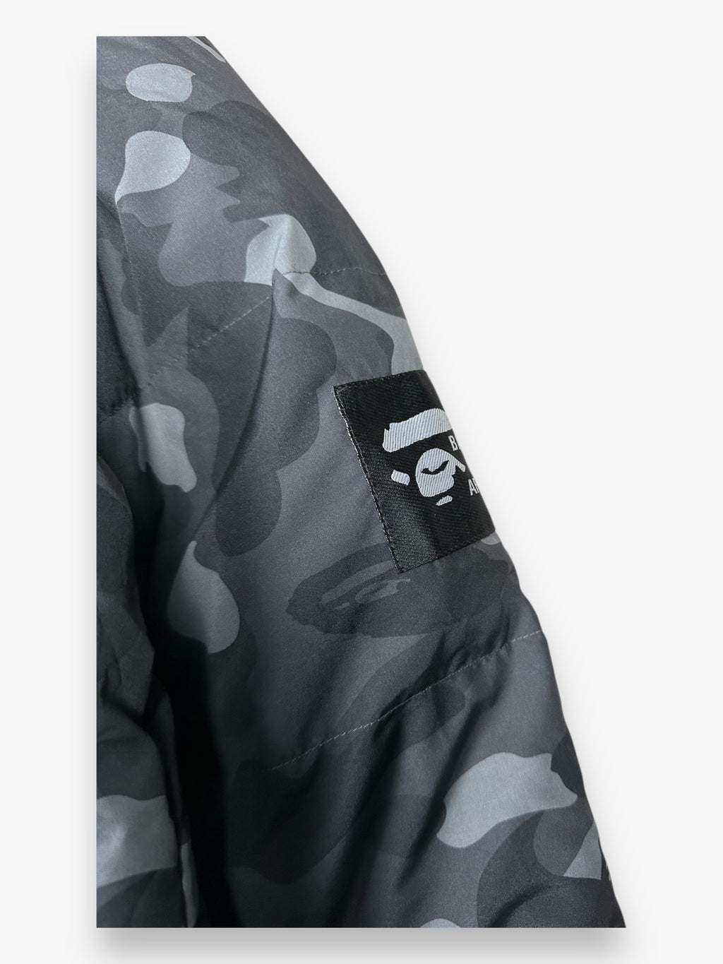 BAPE Puffer Jacket Black Camo FW22