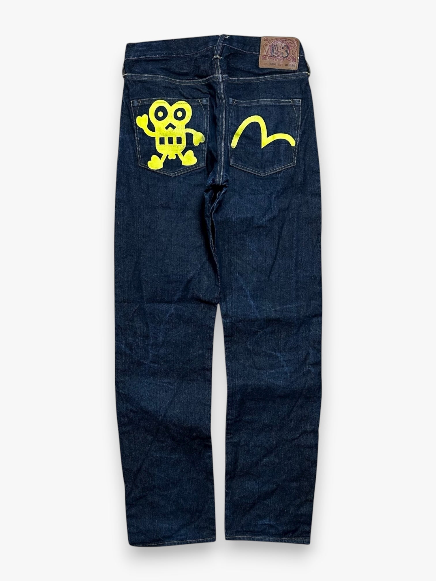 Jeans Evisu Seagull Denim Robot Lot 2008 Yellow