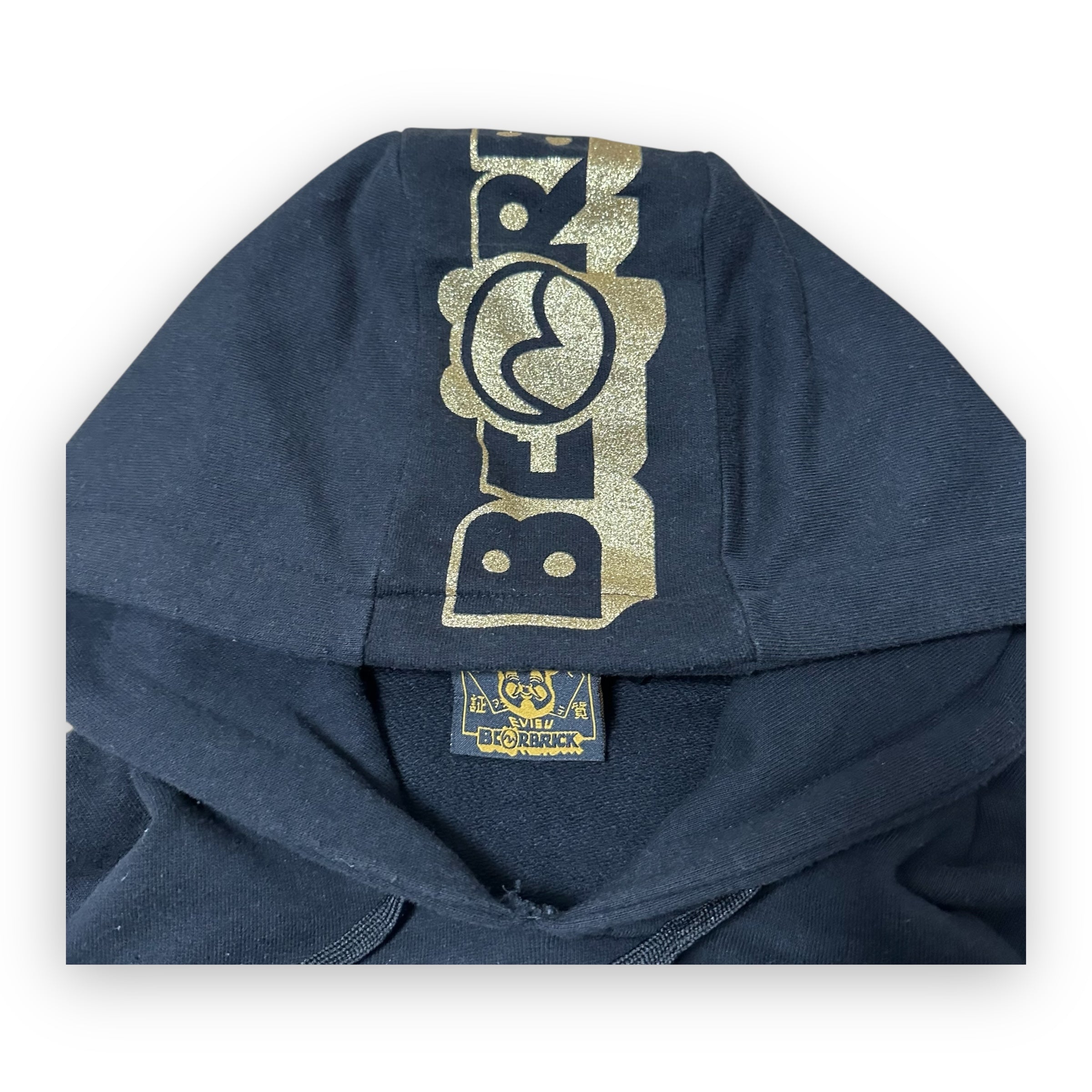 Sweatshirt Hoodie Evisu x Bearbrick Black /Gold