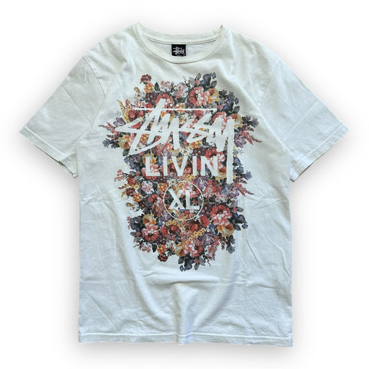 Tee Stussy Livin Vintage White 00’s (S)