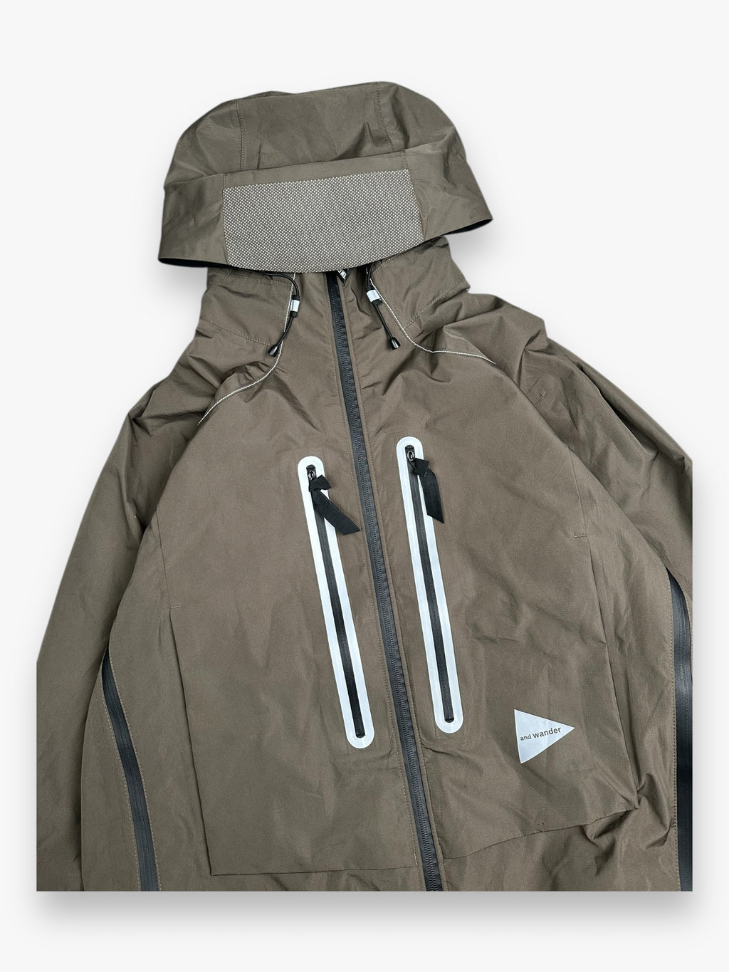 And Wander Shield Rain Jacket Pertex Khaki