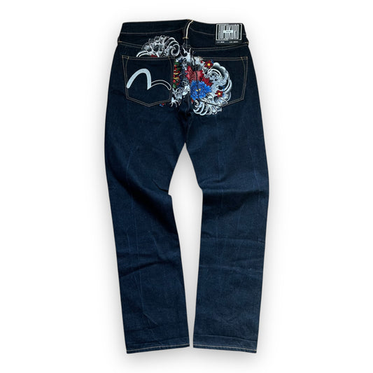 Jeans Evisu Kuru Seagull Embroidery Lot 2008 (S)