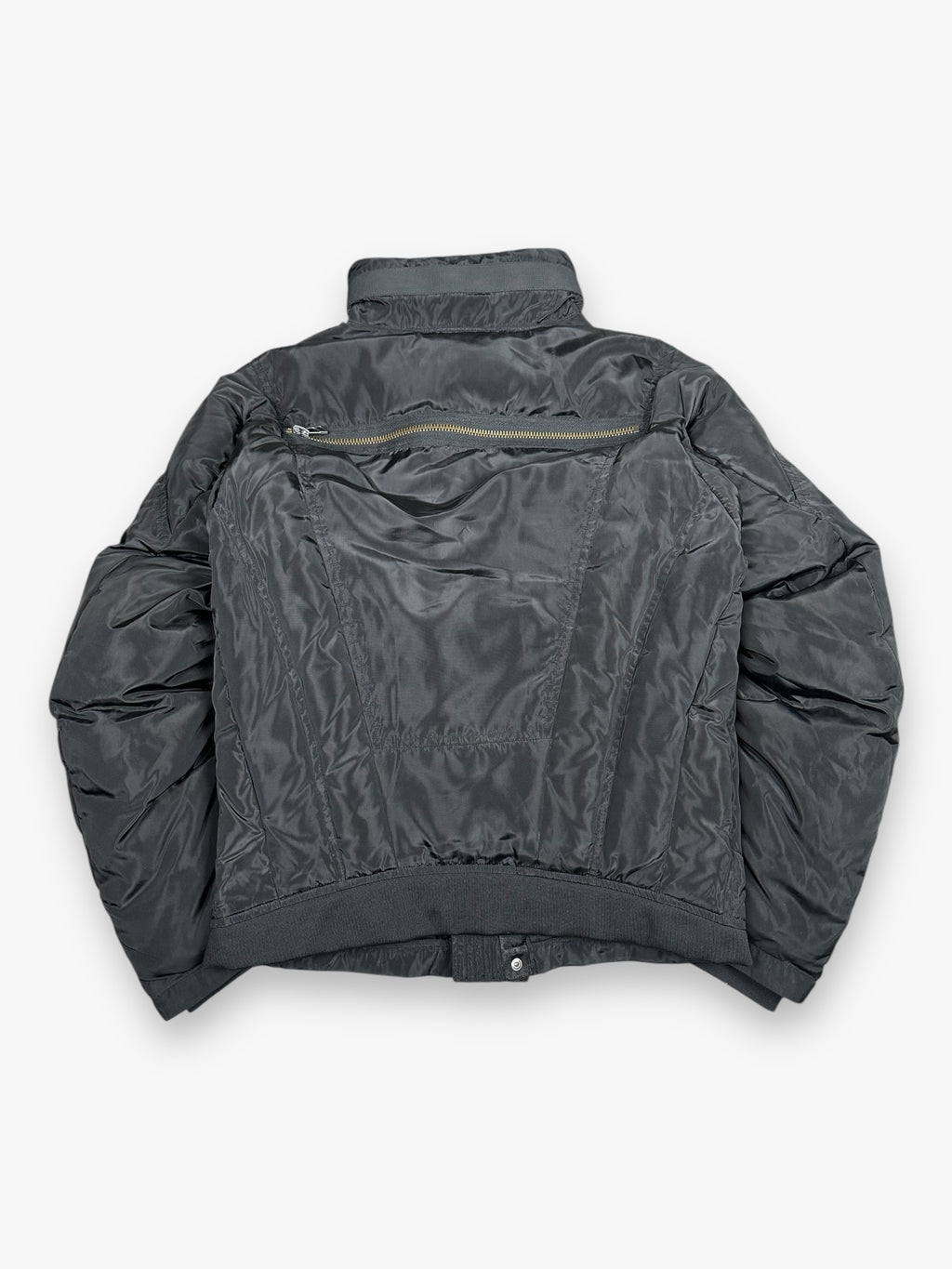 Puffer Jacket Marithe + Francois Girbaud 6-Zip Black AW07