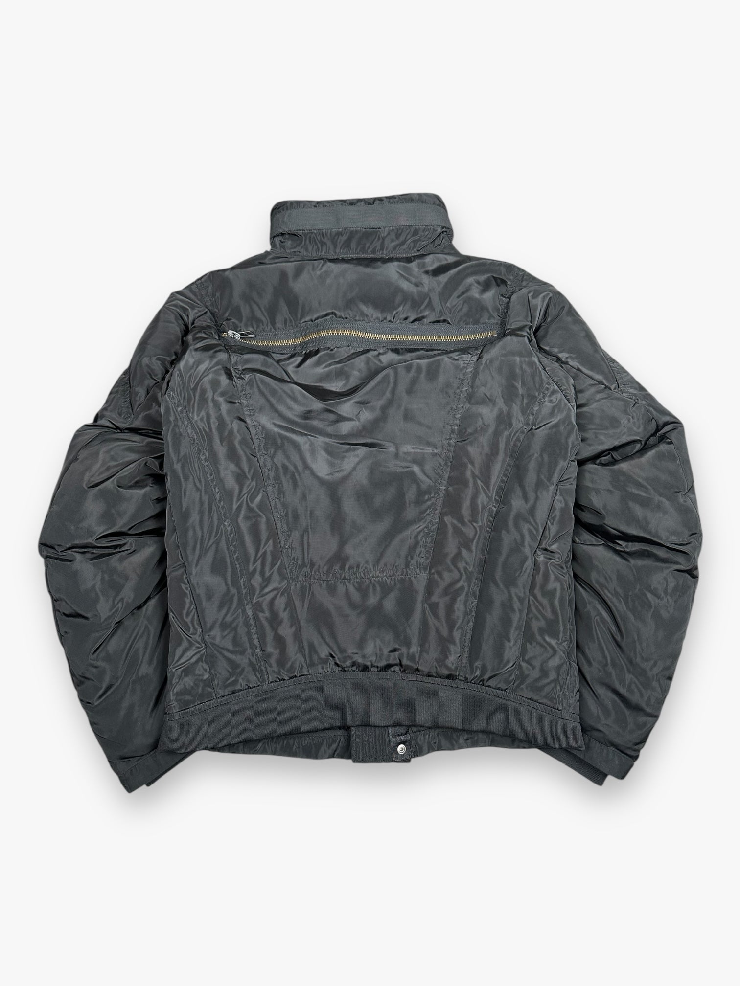 Puffer Jacket Marithe + Francois Girbaud 6-Zip Black AW07