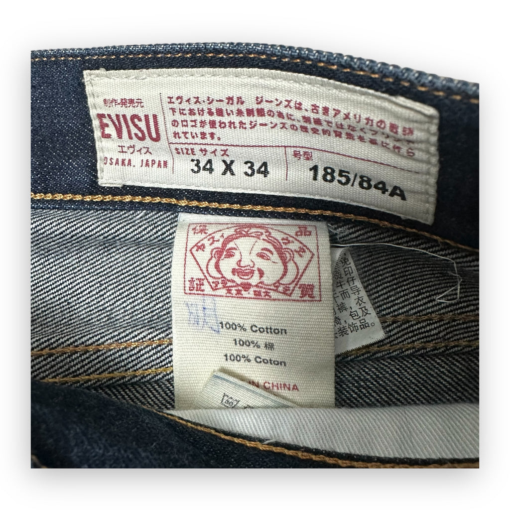 Jeans Evisu Seagull Robot Blue Lot 2008