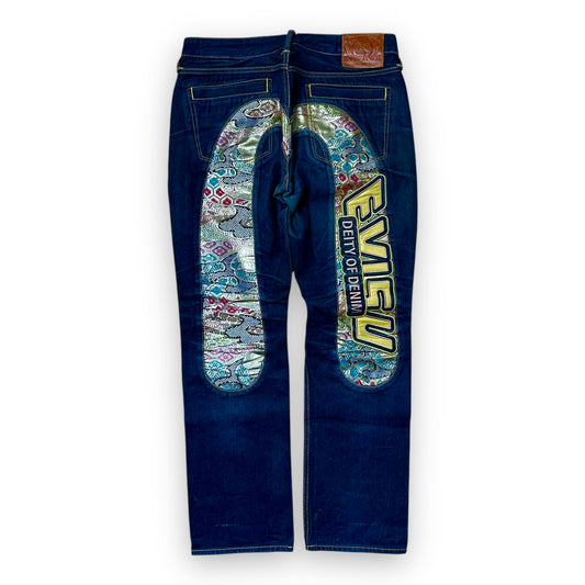Jeans Evisu Daicock embroidery Lot 2008 Multicolor (L)
