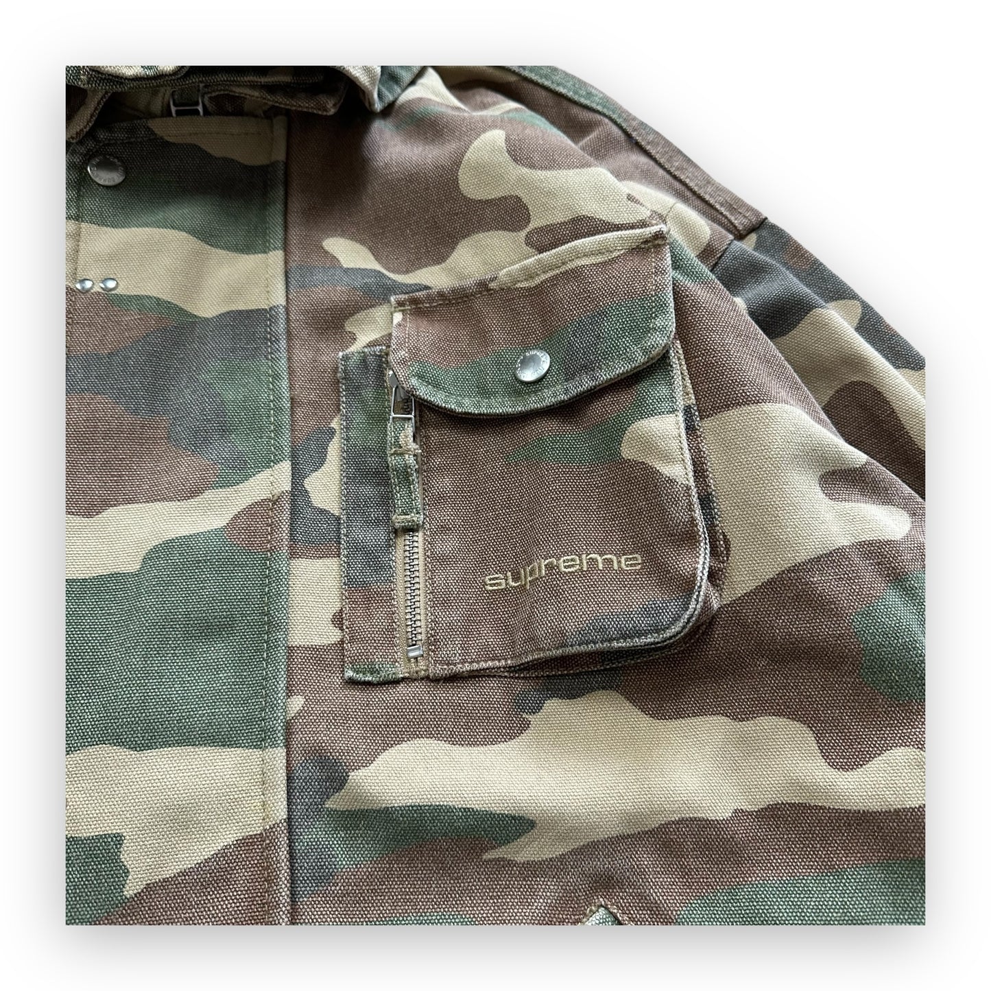 Jacket Supreme Canvas Clip Tan Camo SS23 (L)