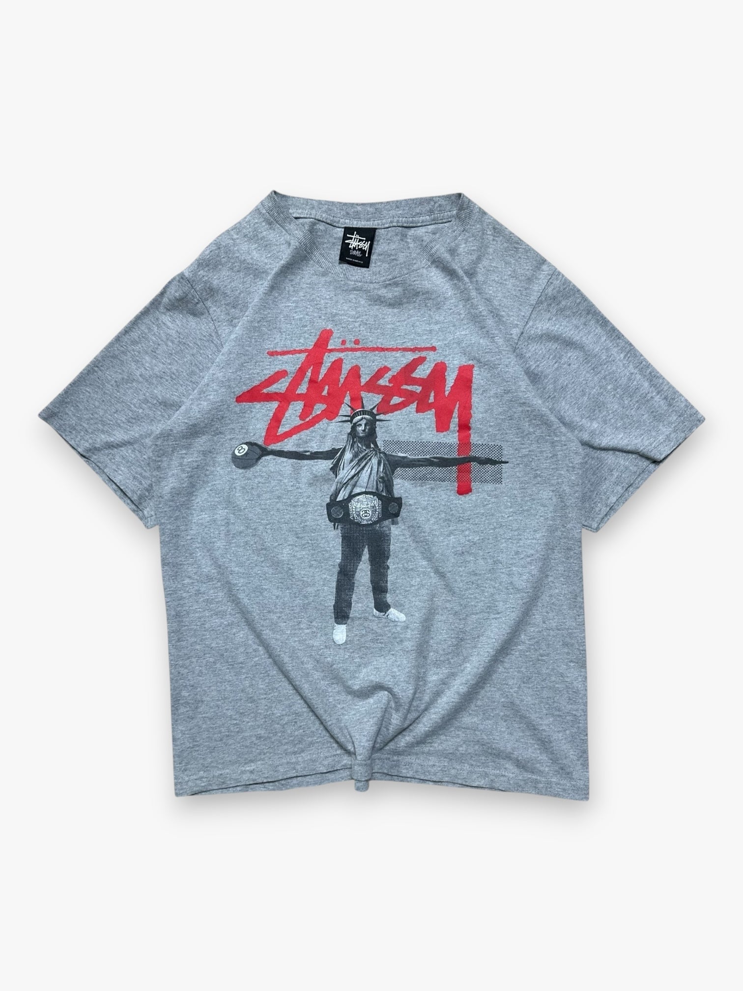 Tee Stussy America Grey vintage