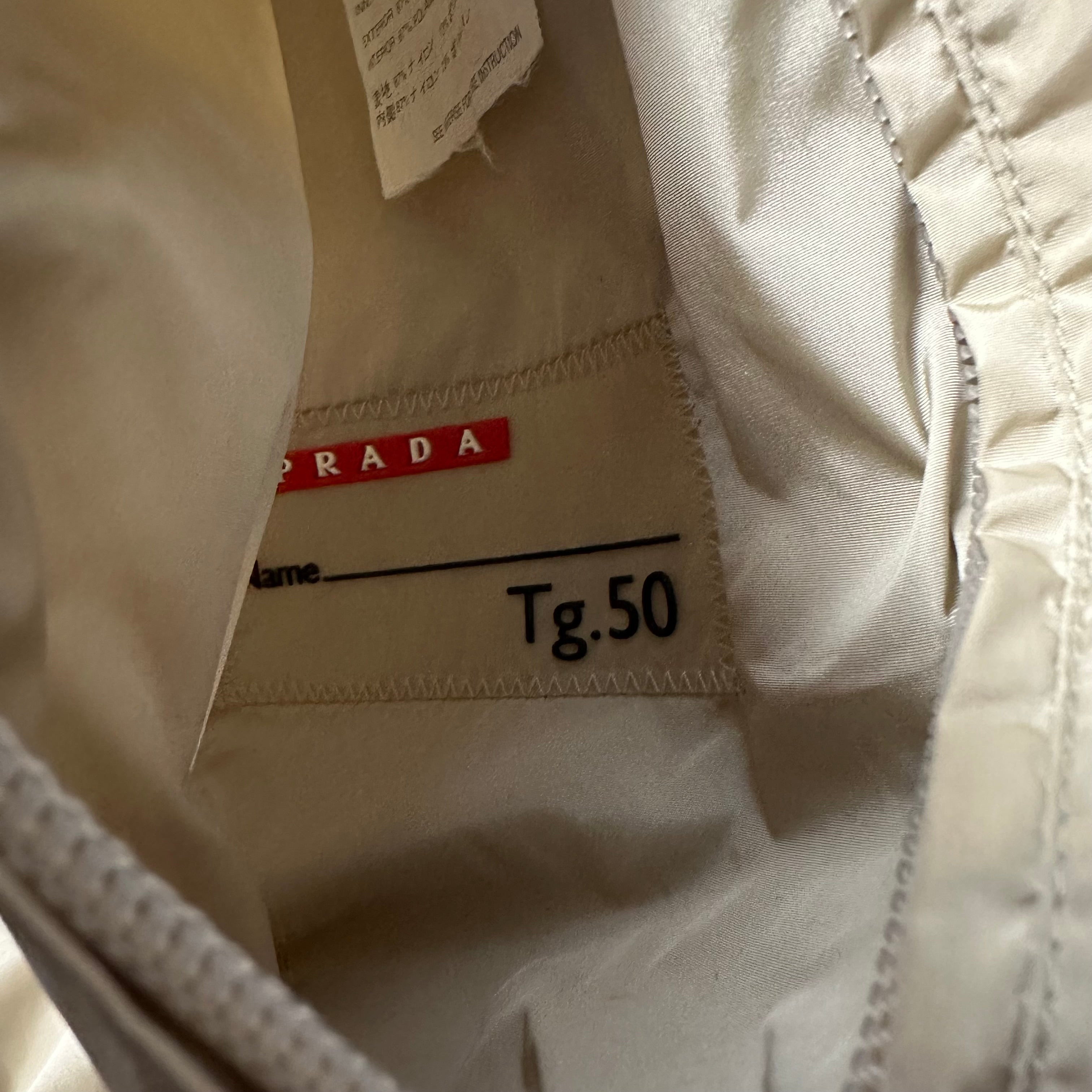 Jacket Prada Sport Reversible Nylon Cream Blue