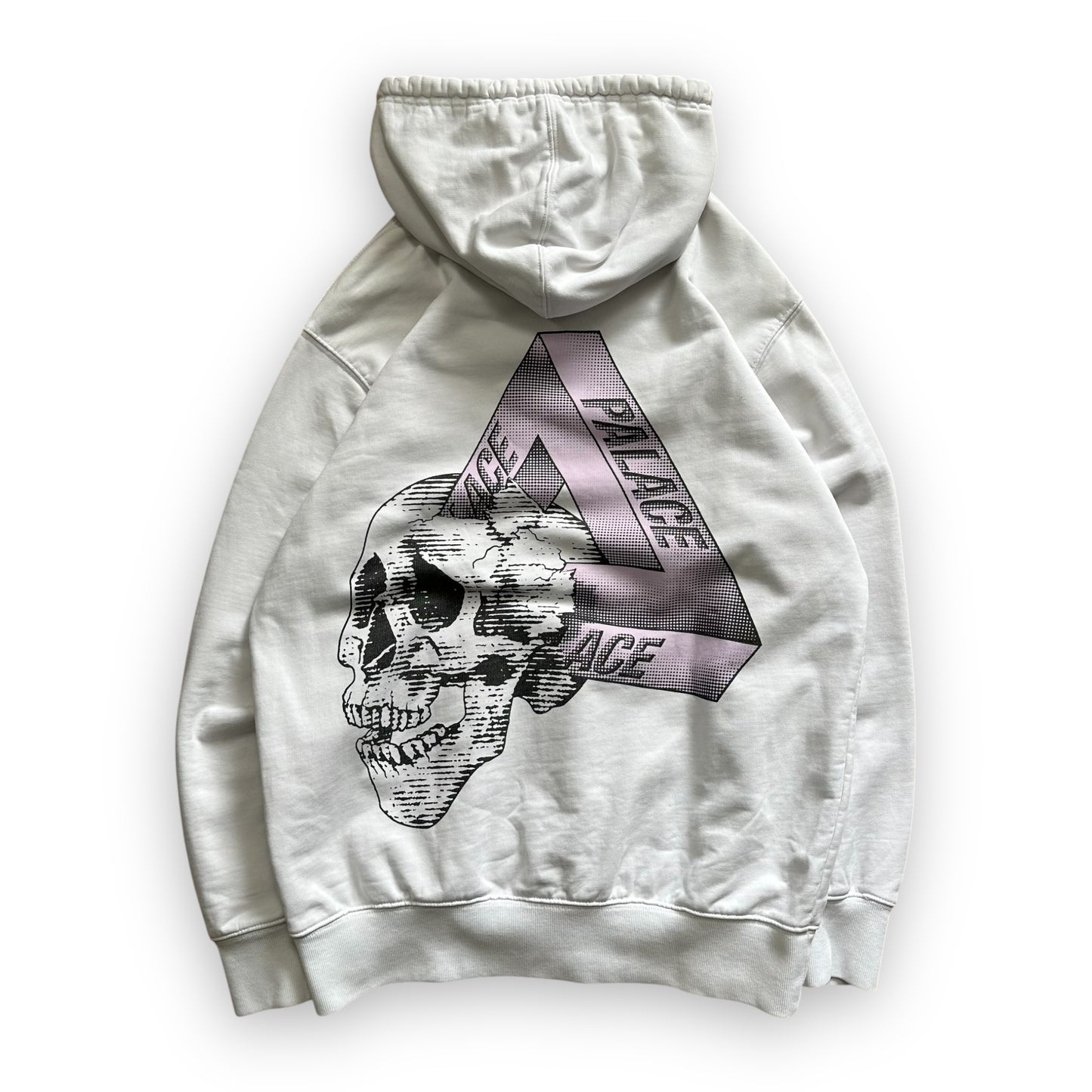 Sweatshirt Hoodie Palace Tri-Crusher White FW20 (M)