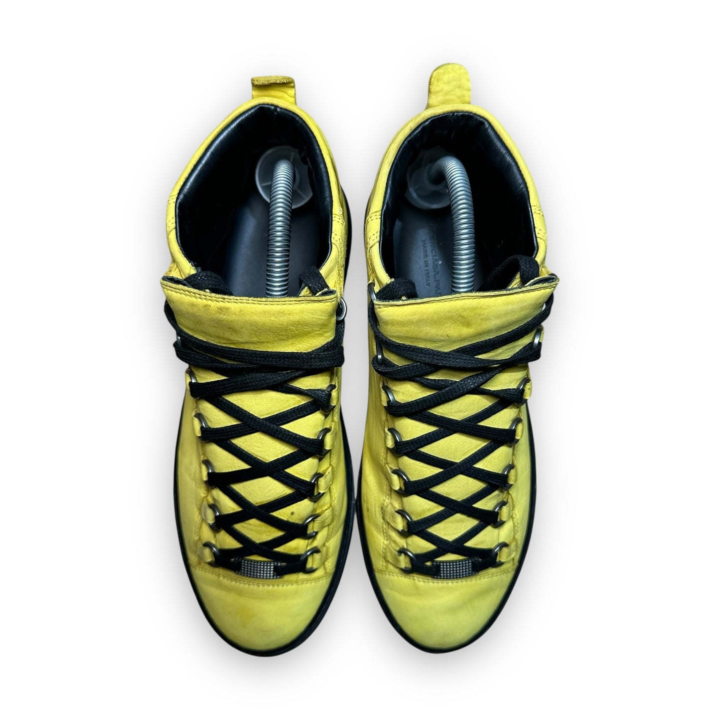 EU41 - US8 - UK7 • Balanciaga Arena High Leather Yellow