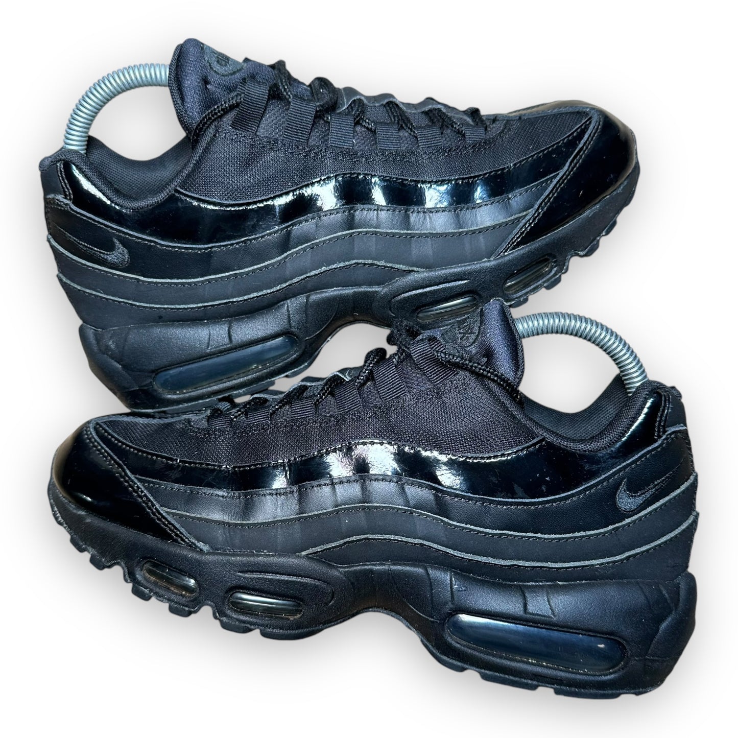 EU42 - US8.5 - UK7.5 • Air Max 95 Triple Black Patent