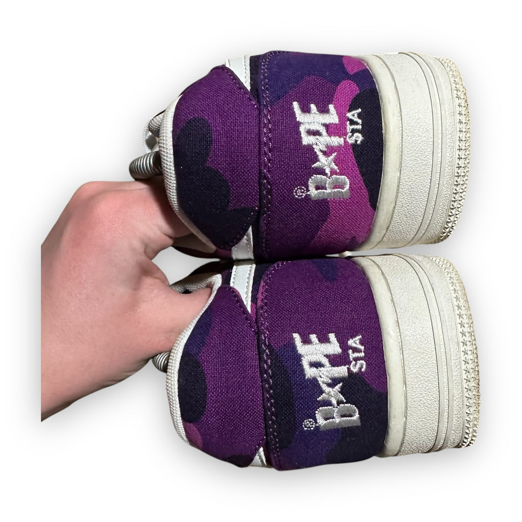 Bape Sta Low Color Purple Camo