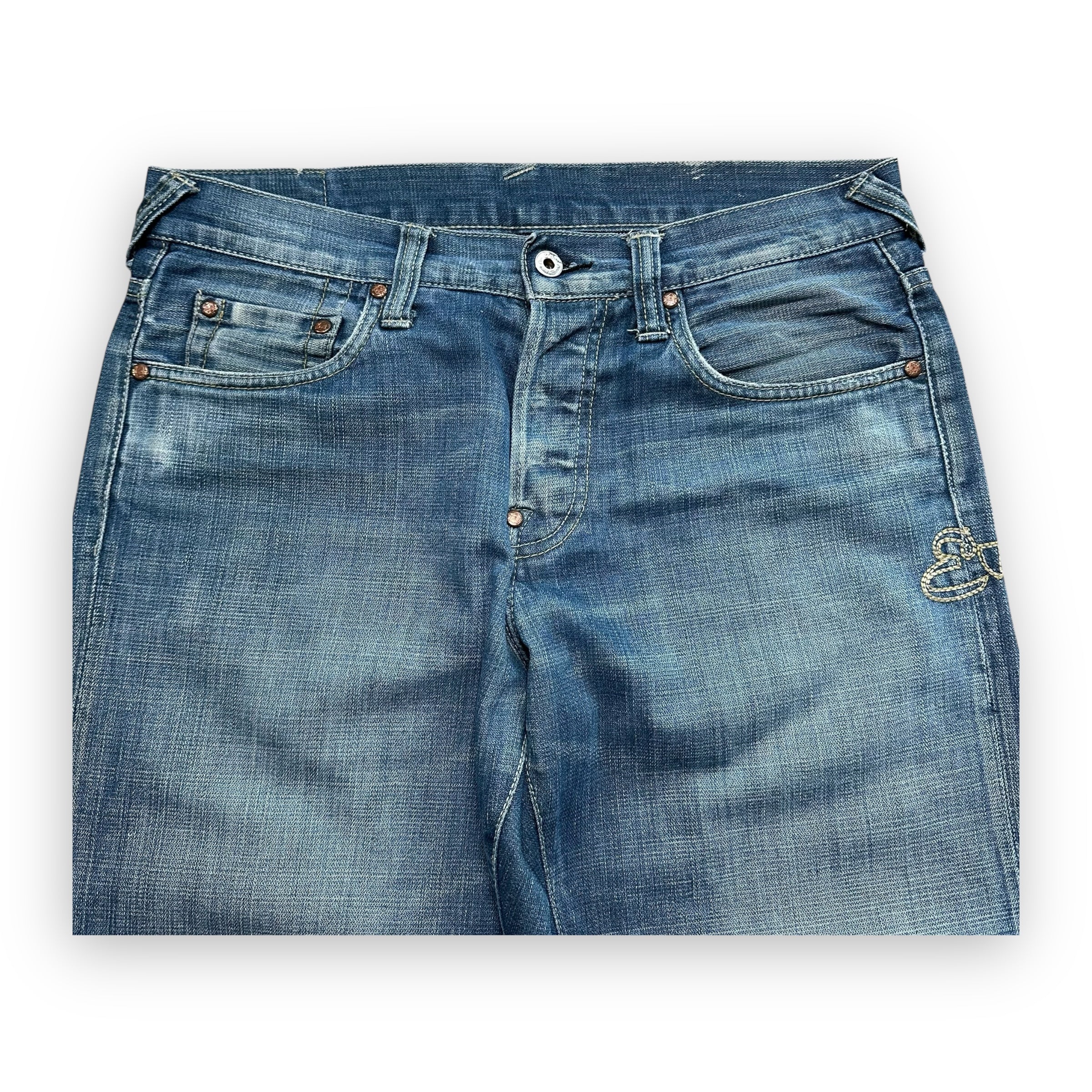 Jeans Evisu Genes Seagull White