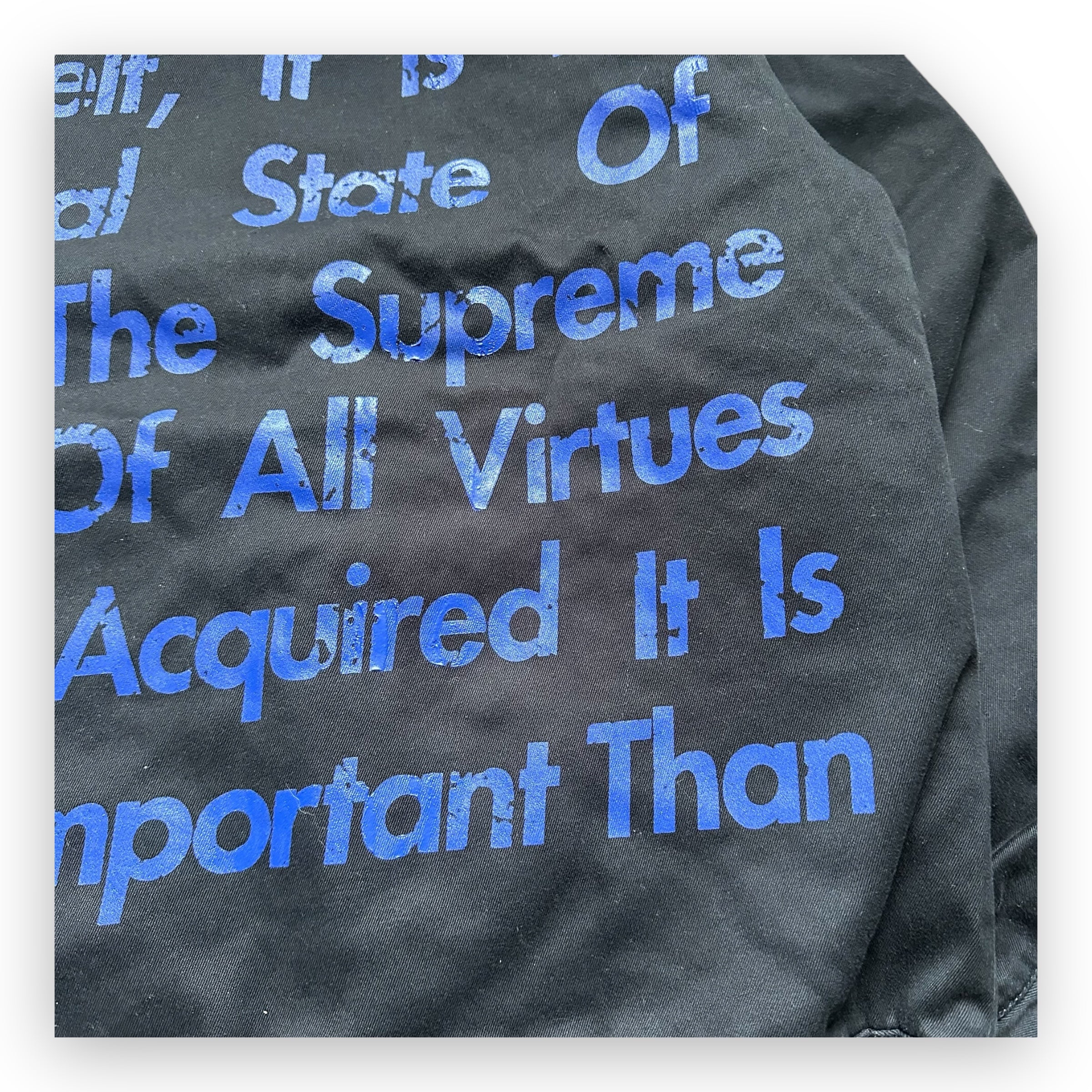 Jacket Supreme Junya Watanabe Comme des Garcons Printed Work Black FW21