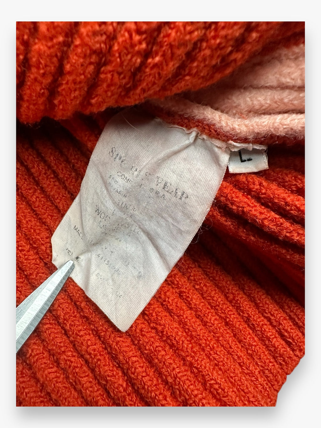Stone Island Sweater Knit Orange vintage