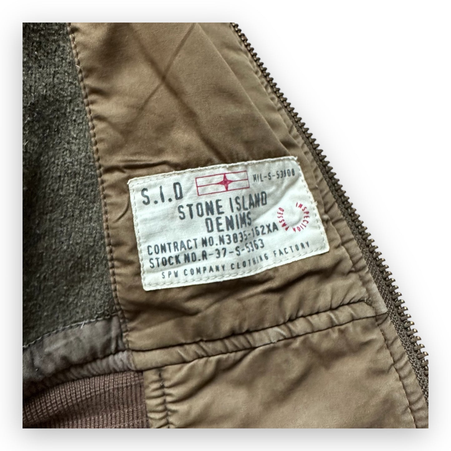 Jacket Stone Island Denims Bomber Brown AW08 (M)