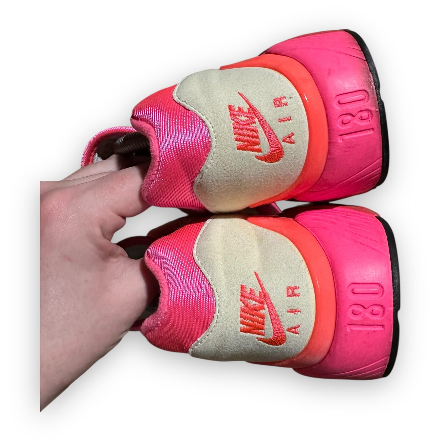 EU43 - US9.5 - UK8.5 • Air Max 180 Comme des Garcons White Pink
