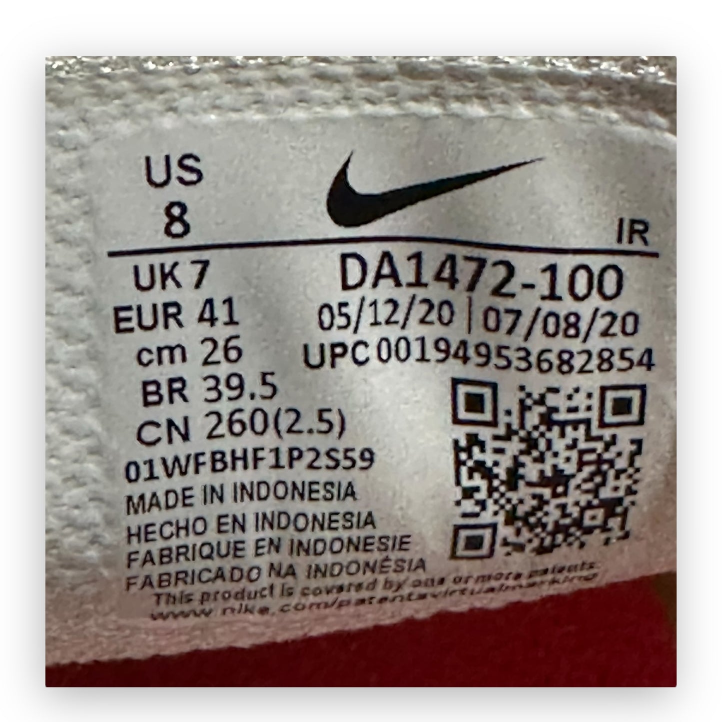 EU41 - US8 - UK7 • Air Max Plus TN Supreme White