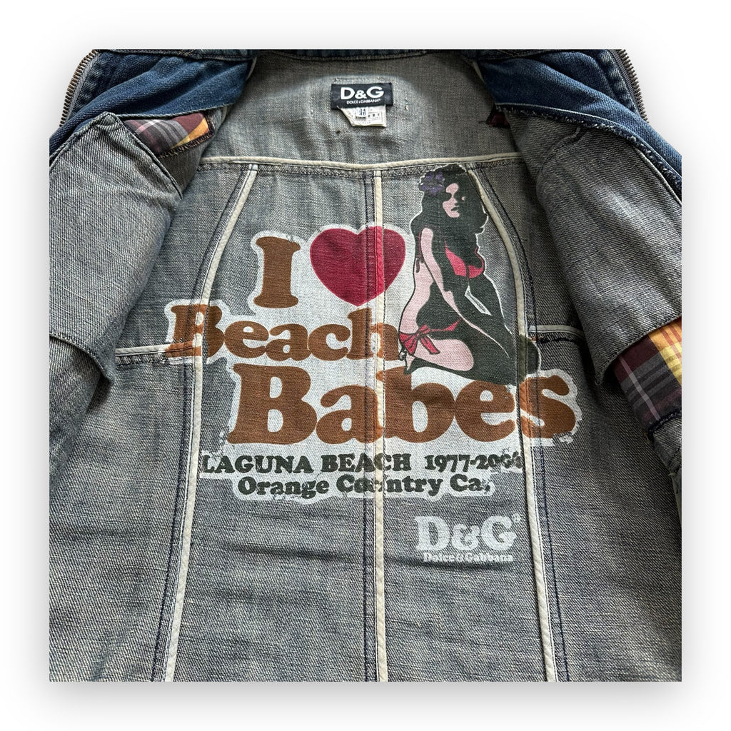 Jacket Dolce & Gabbana Denim Multi Pocket Zip