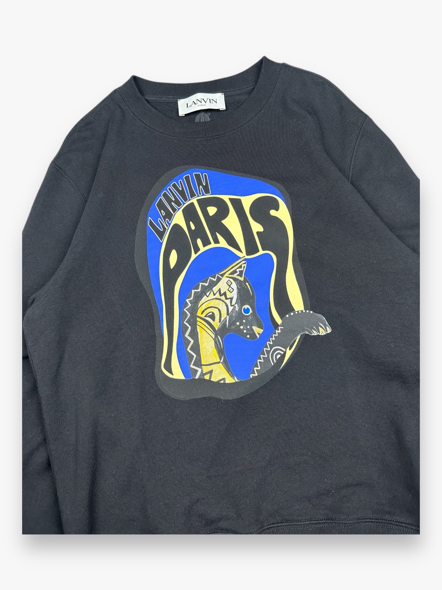 Sweatshirt Crewneck Lanvin Paris Black