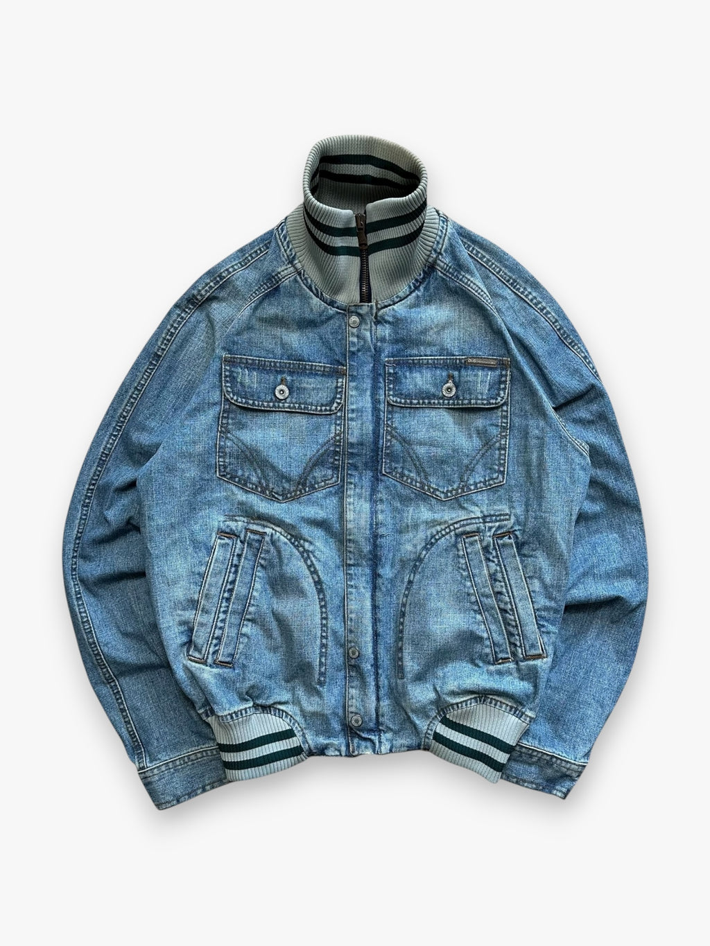 Jacket Dolce & Gabbana Denim Stonewash Logo SS05