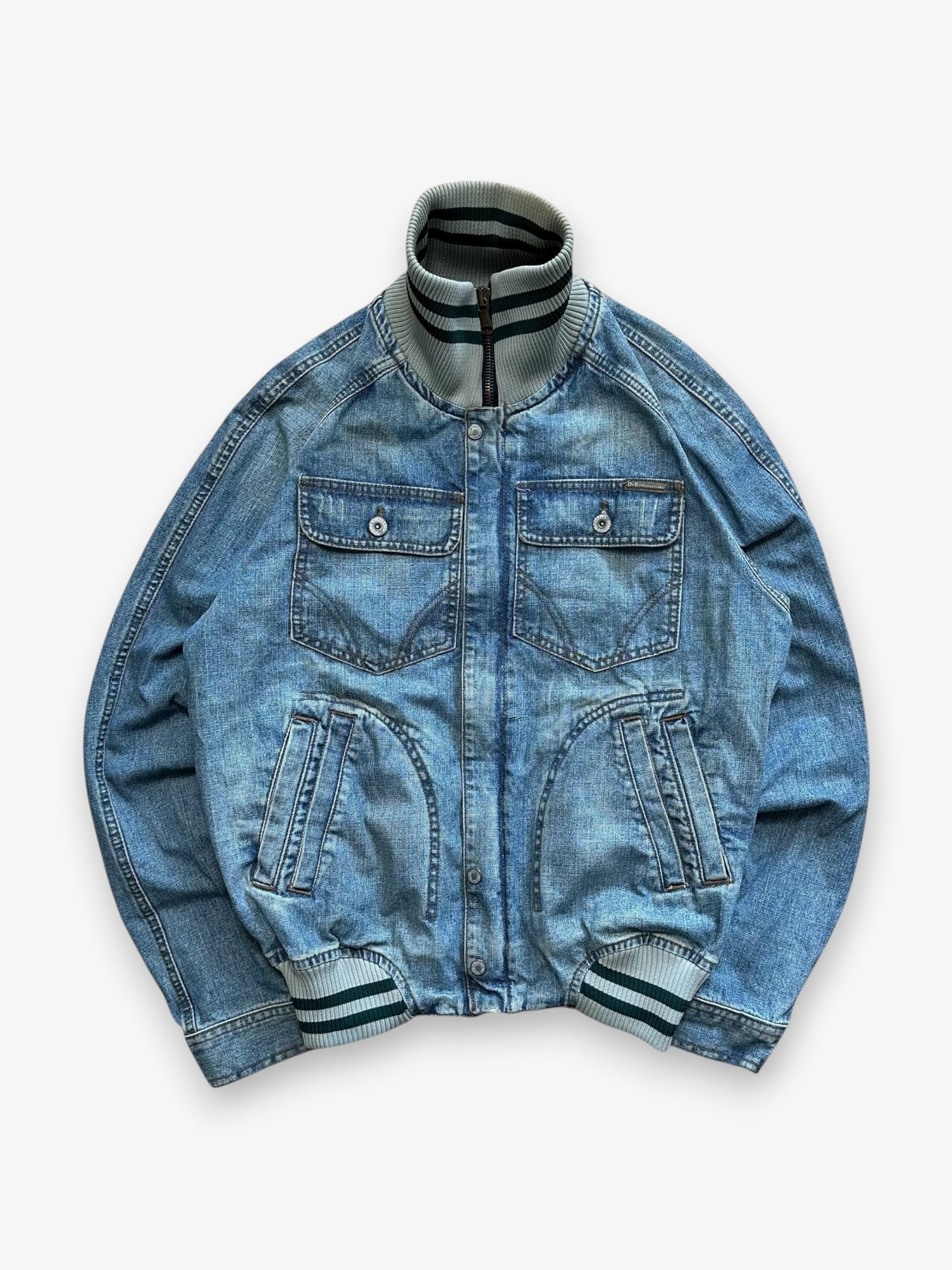 Jacket Dolce & Gabbana Denim Stonewash Logo SS05