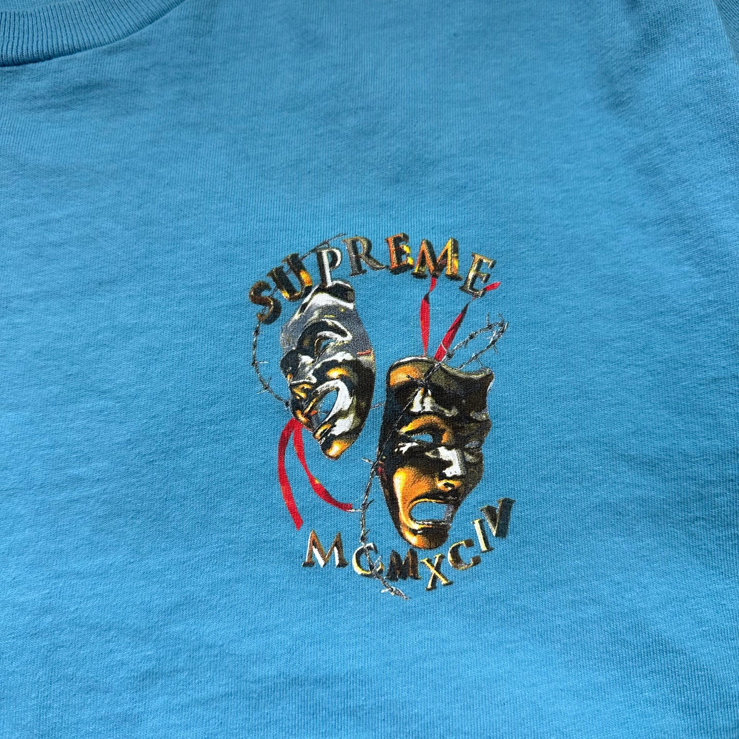 Tee Supreme Laugh Now Blue SS20 (L)