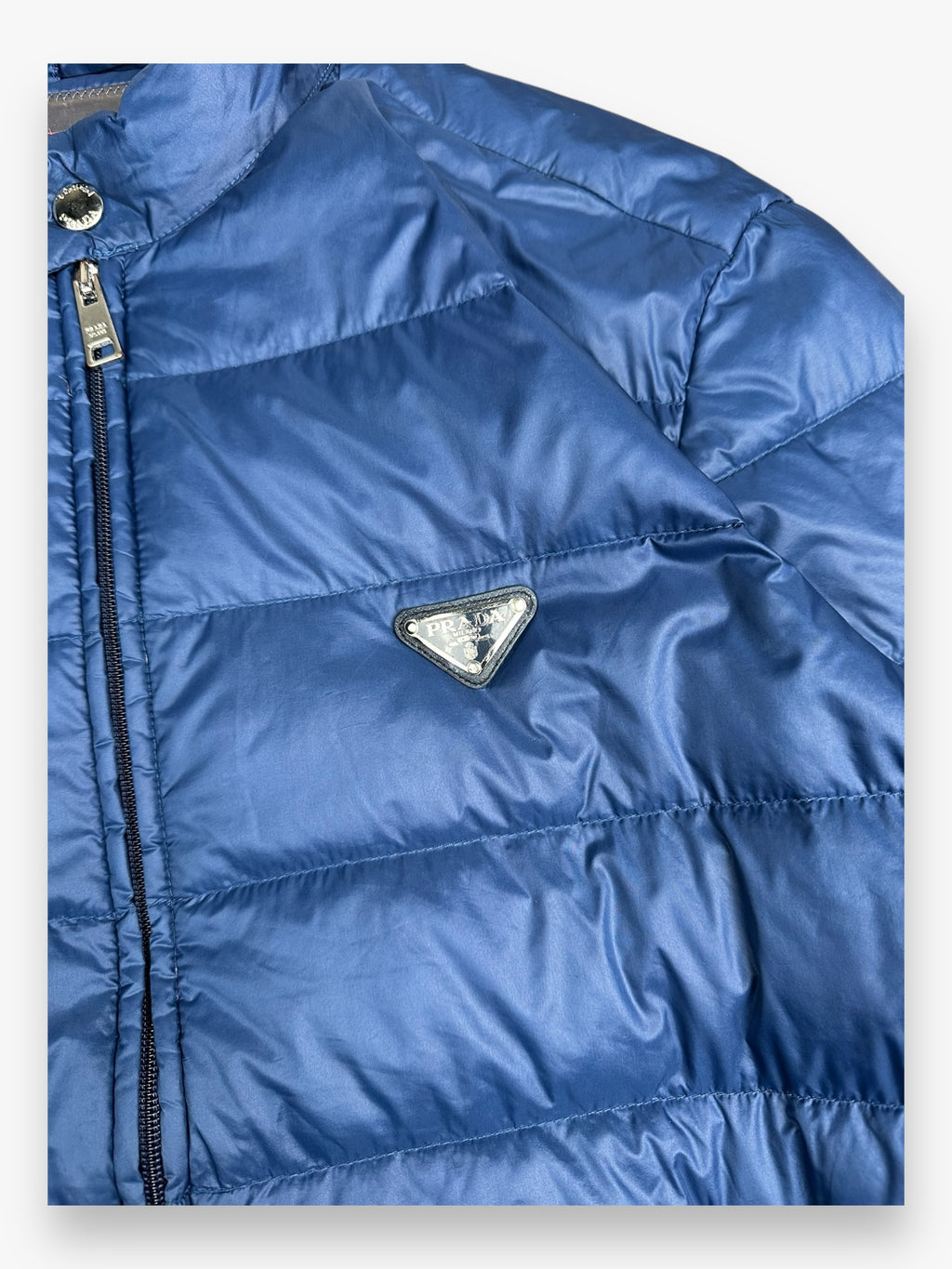 Prada Puffer Jacket Blue FW13