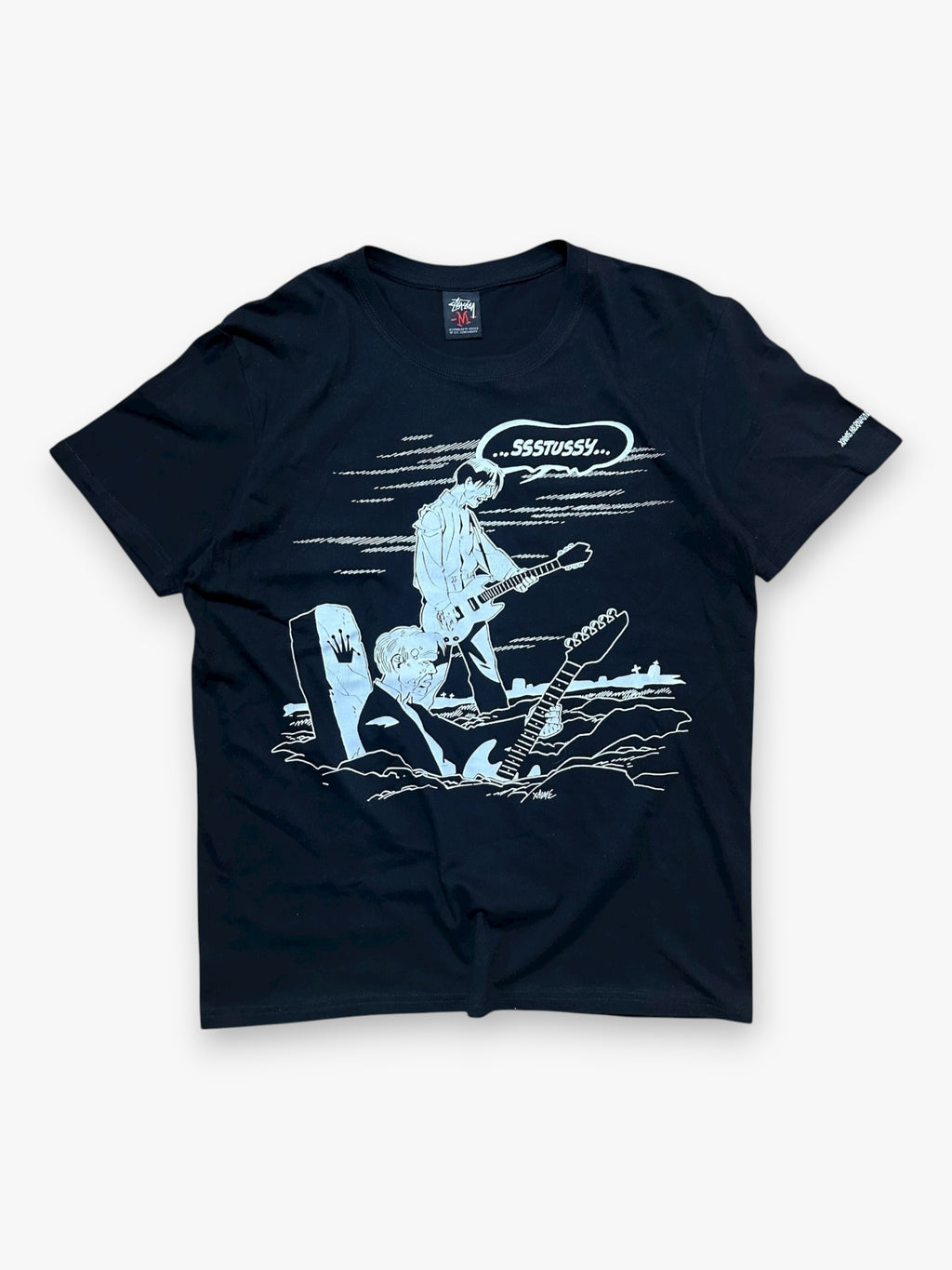 Tee Stussy x Xaime Hernandez Rock Black vintage