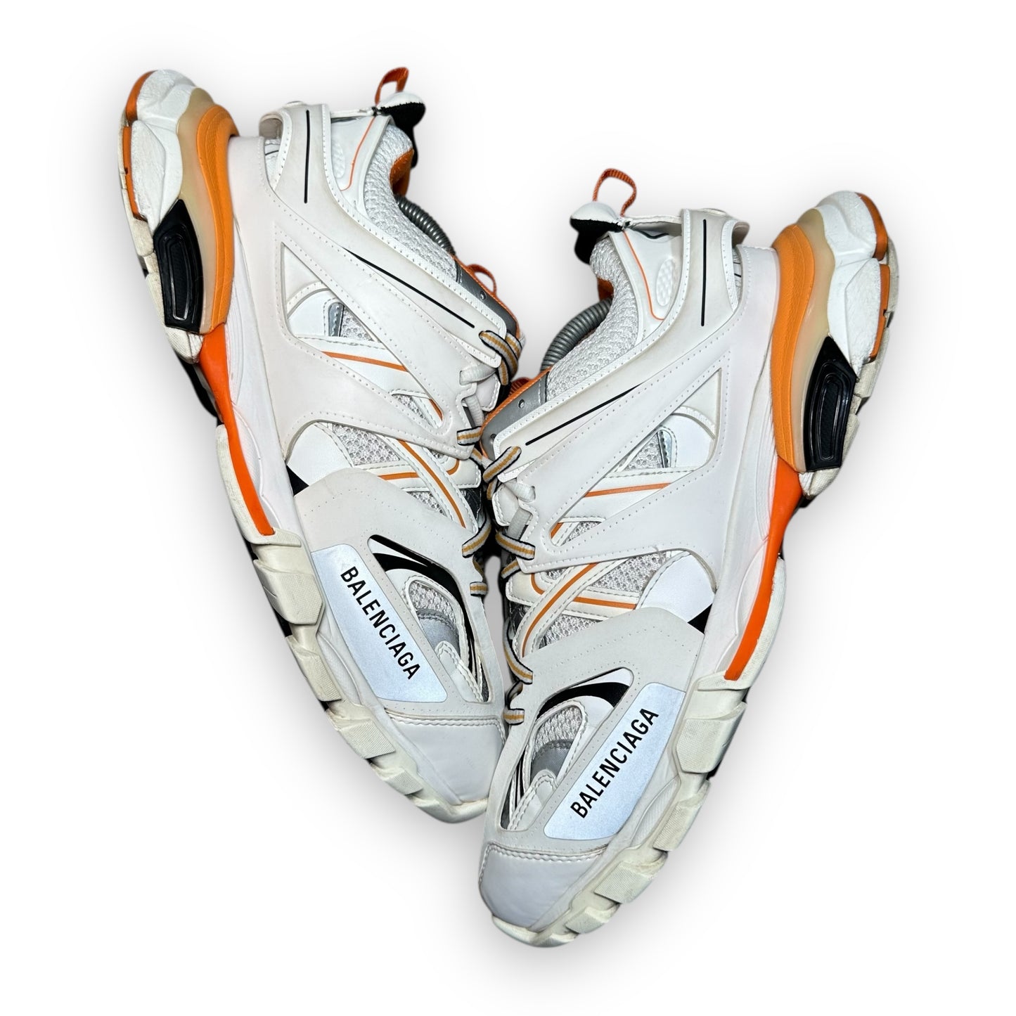 EU44 - US10 - UK9 • Balenciaga Track White Orange
