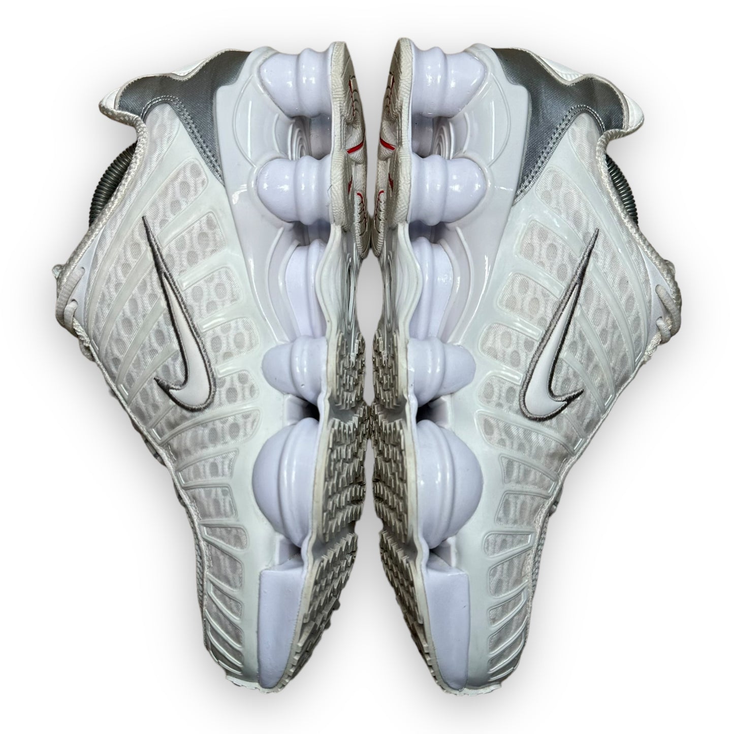 EU43 - US9.5 - UK8.5 • Shox TL White Metallic Silver