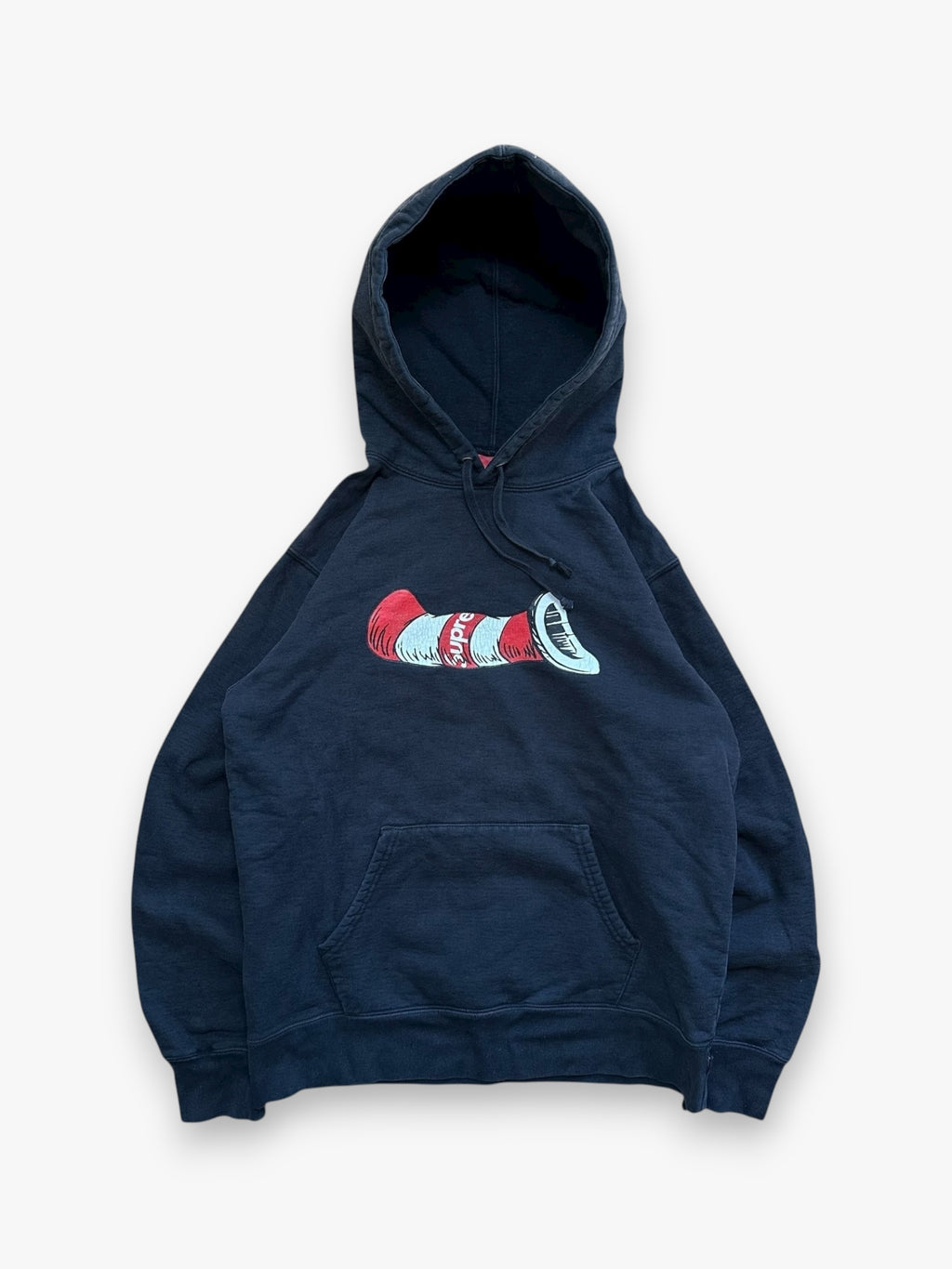 Sweatshirt Hoodie Supreme Cat in the Hat Black FW18