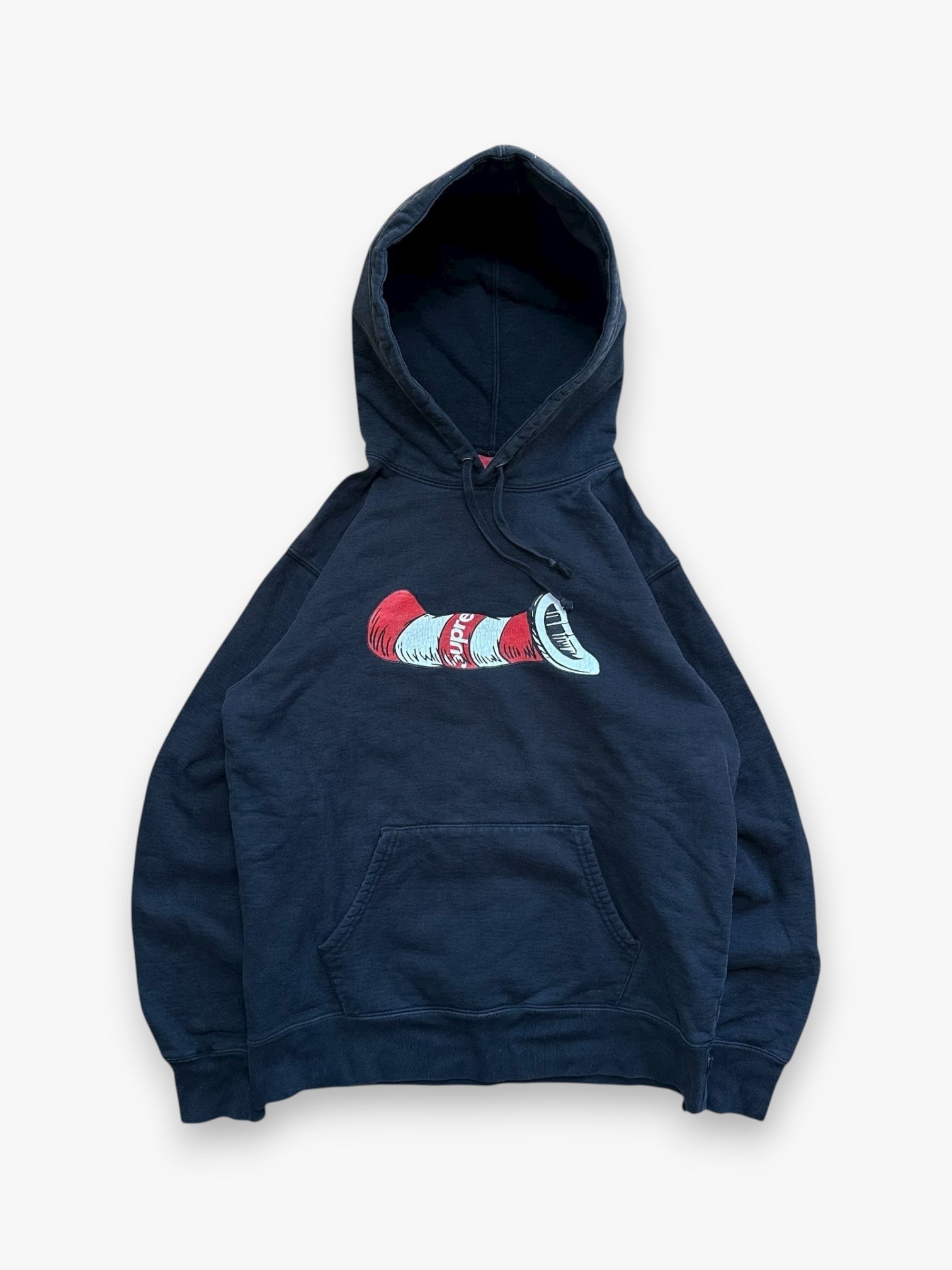 Sweatshirt Hoodie Supreme Cat in the Hat Black FW18