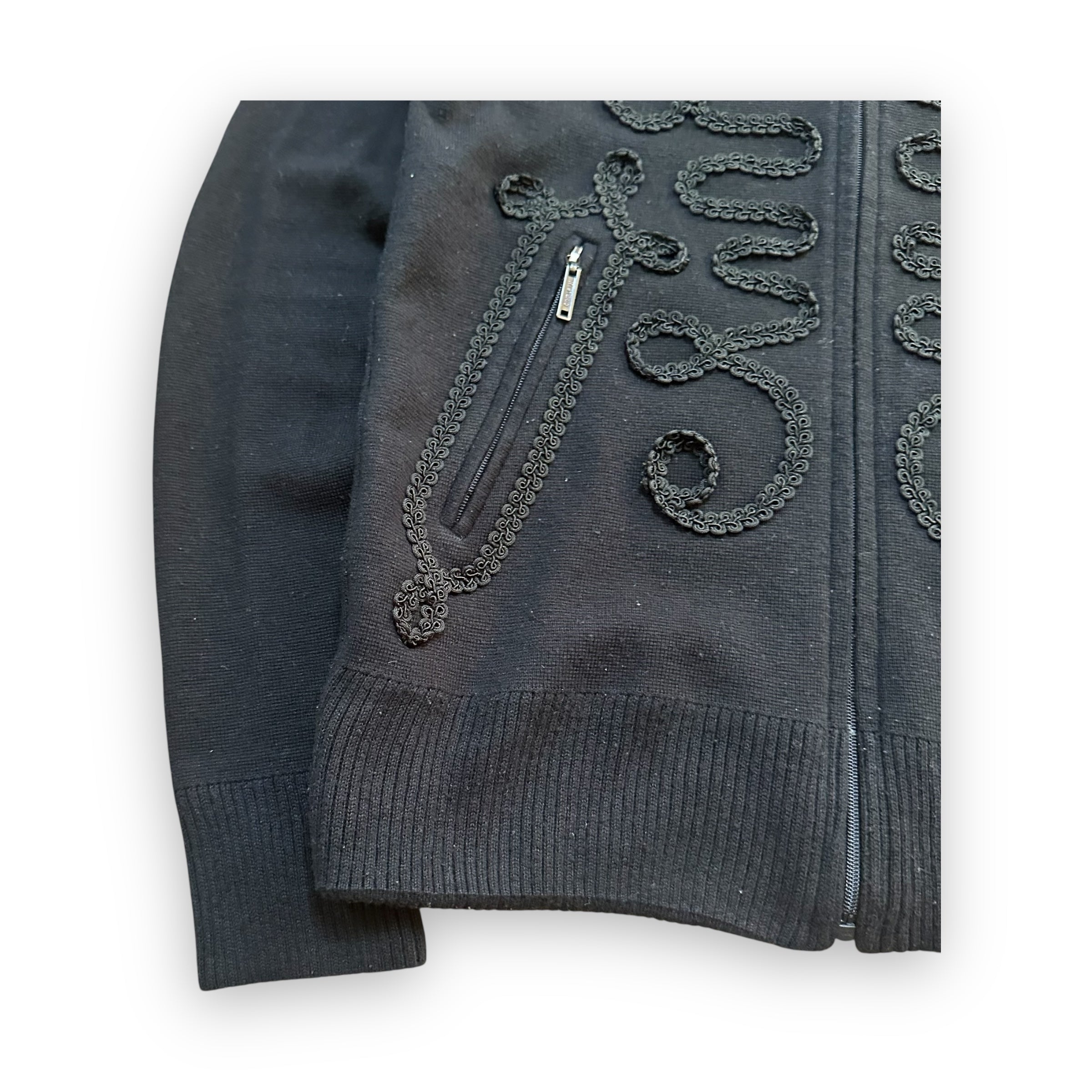 Sweater Histeric Glamour Flanel Zip Black