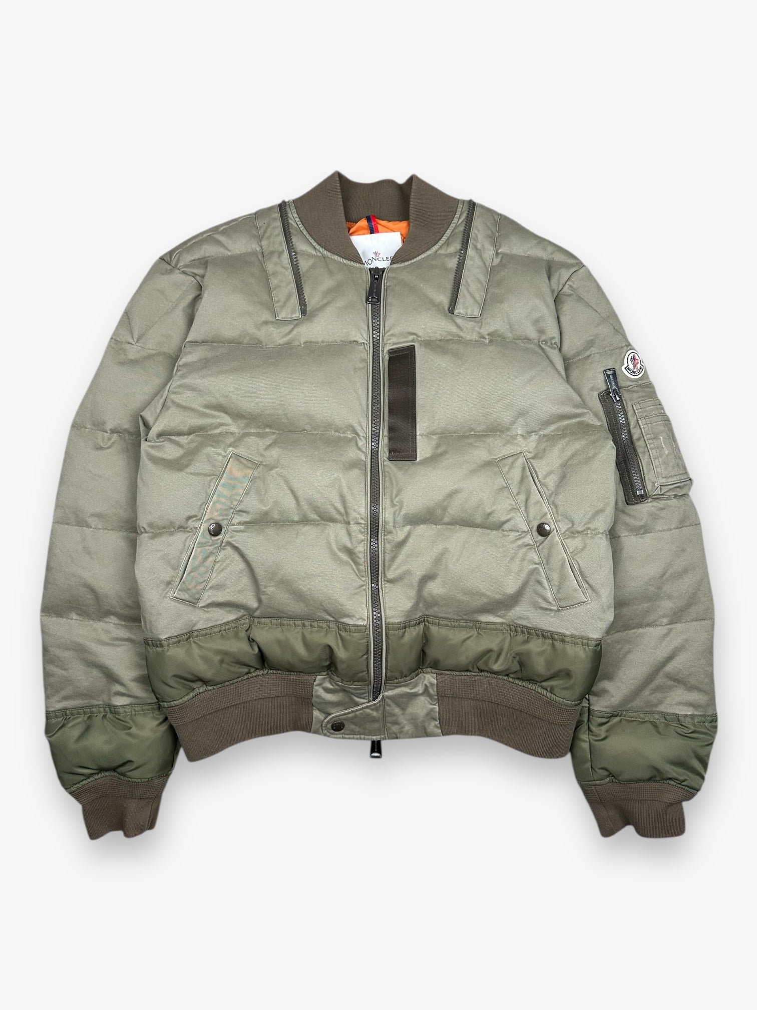 Moncler Rare Puffer Jacket MA-1 Japan Limited Edition Khaki